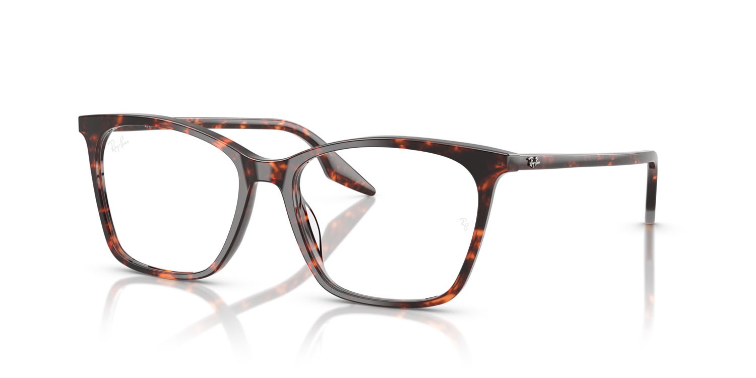 Eyeglasses Ray-Ban RX 5422 (8423) - RB 5422 8423 color rosso havana tartarugato shape cat eye lenses trasparente