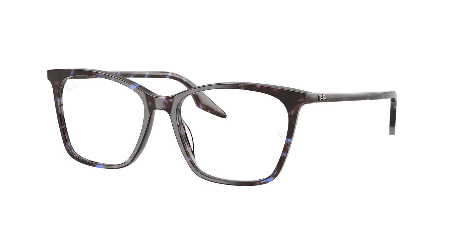 Eyeglasses Ray-Ban RX 5422 (8424) - RB 5422 8424 color havana blu tartarugato shape cat eye lenses trasparente