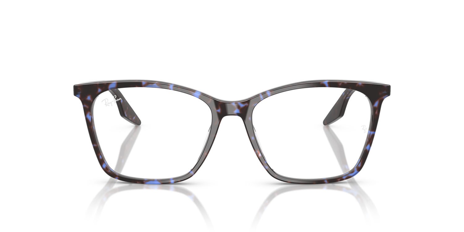 Eyeglasses Ray-Ban RX 5422 (8424) - RB 5422 8424 color havana blu tartarugato shape cat eye lenses trasparente