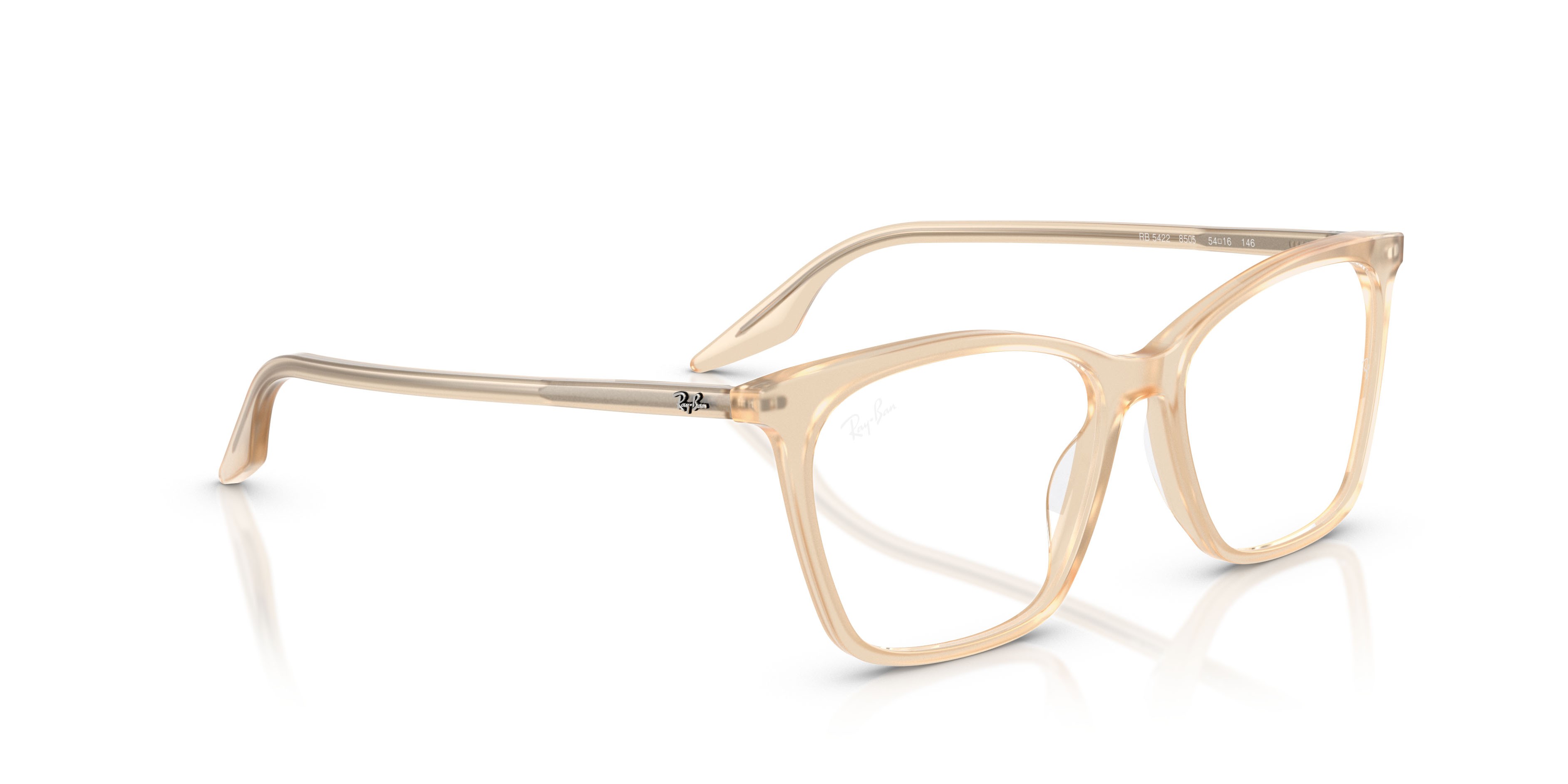Occhiali da vista Ray-Ban RX 5422 (8505) - RB 5422 8505 colore opal natural forma cat eye lenti trasparente