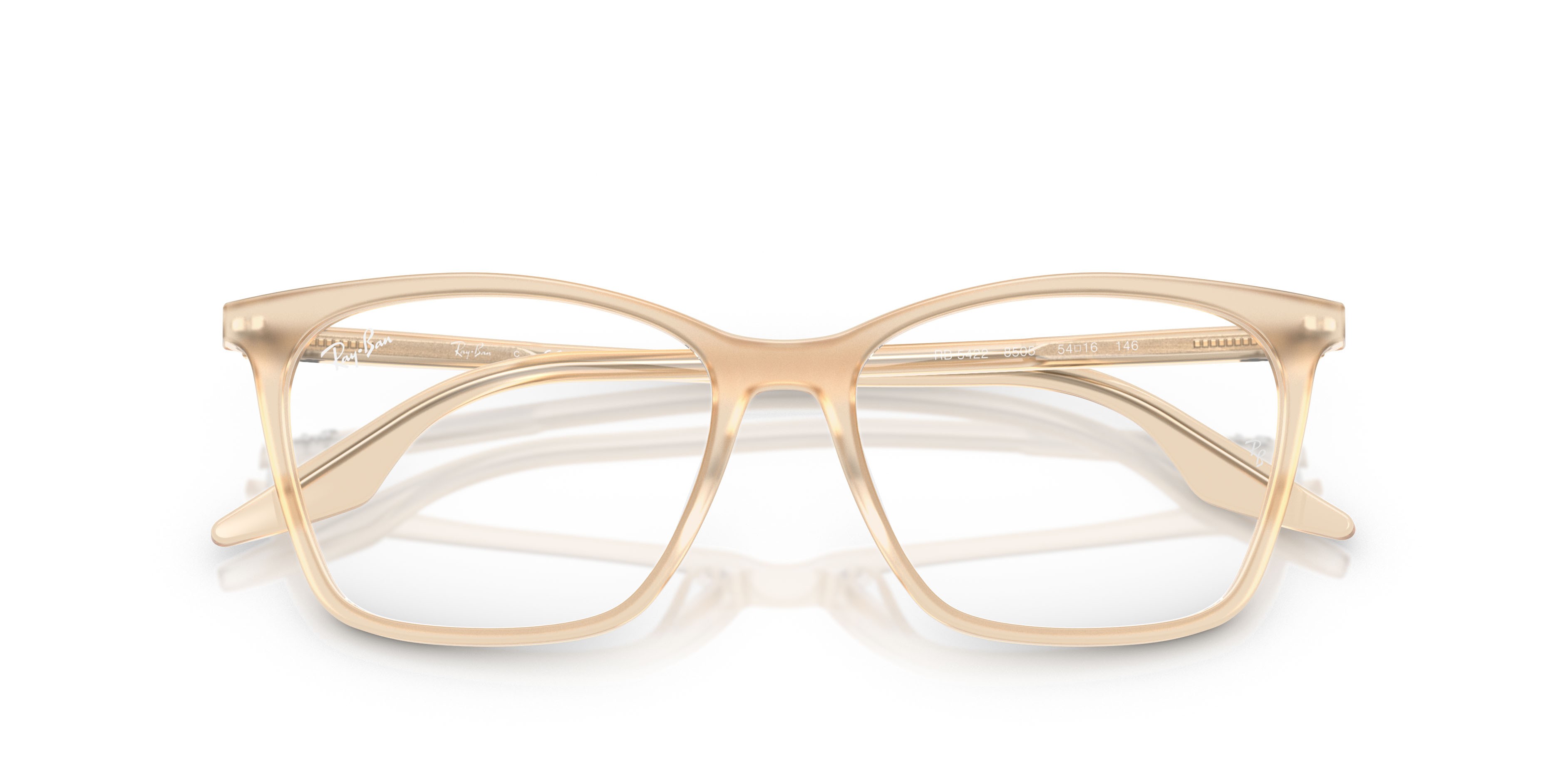 Occhiali da vista Ray-Ban RX 5422 (8505) - RB 5422 8505 colore opal natural forma cat eye lenti trasparente