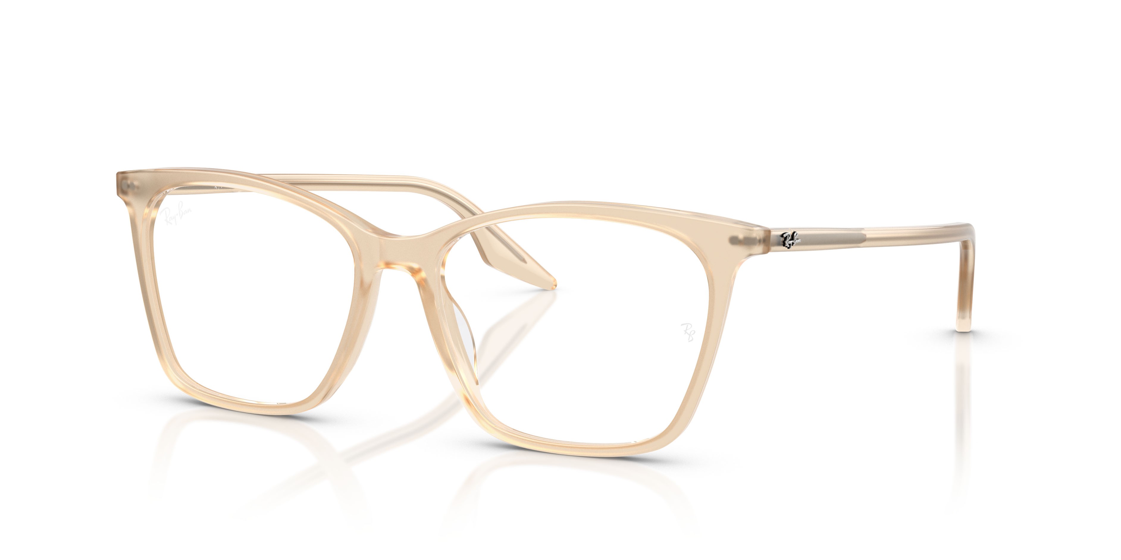 Occhiali da vista Ray-Ban RX 5422 (8505) - RB 5422 8505 colore opal natural forma cat eye lenti trasparente