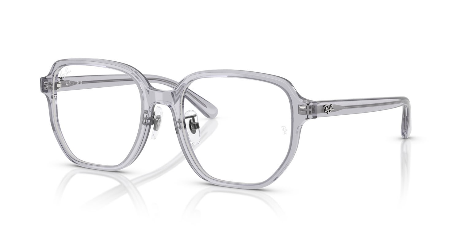 Occhiali da vista Ray-Ban RX 5424D (8415) - RB 5424D 8415 colore grigio trasparente forma irregolare lenti trasparente