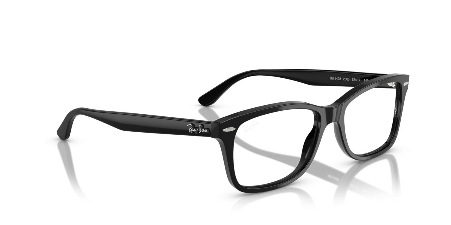 Occhiali da vista Ray-Ban RX 5428 (2000) - RB 5428 2000 colore nero forma quadrato lenti trasparente