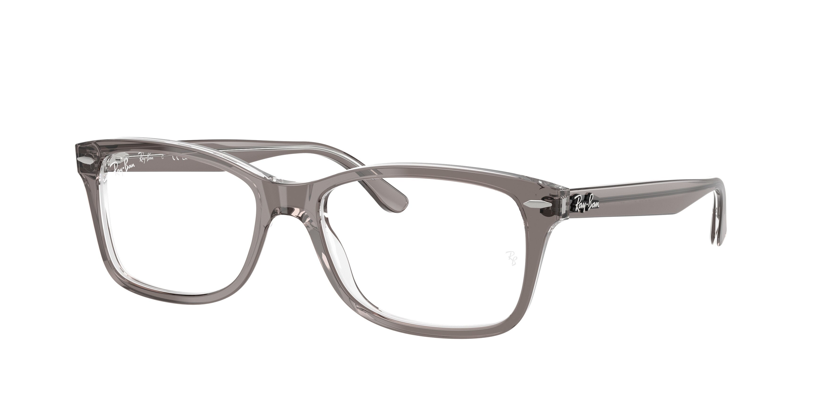Occhiali da vista Ray-Ban RX 5428 (8111) - RB 5428 8111 colore grigio trasparente forma quadrato lenti trasparente