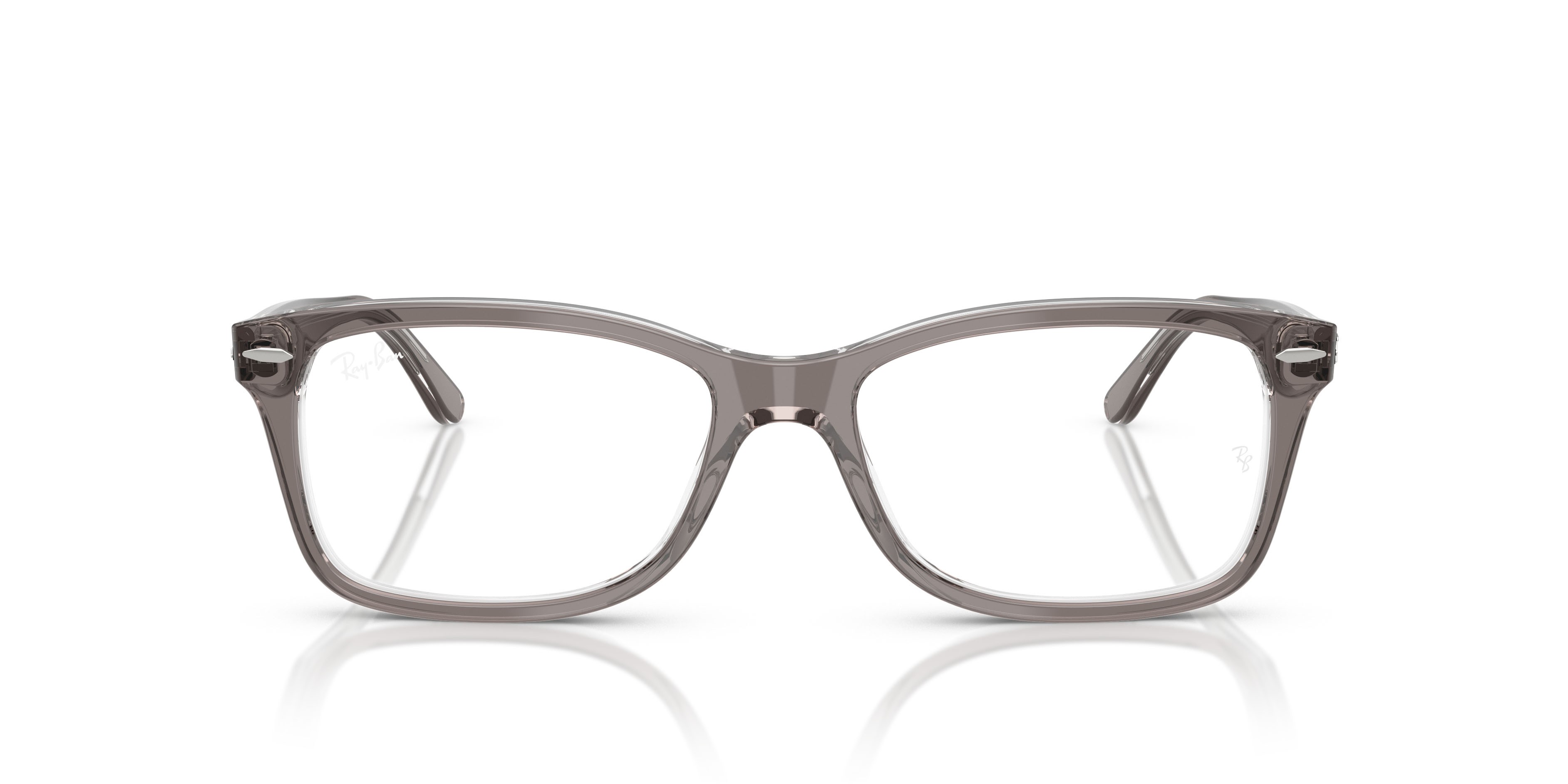 Occhiali da vista Ray-Ban RX 5428 (8111) - RB 5428 8111 colore grigio trasparente forma quadrato lenti trasparente