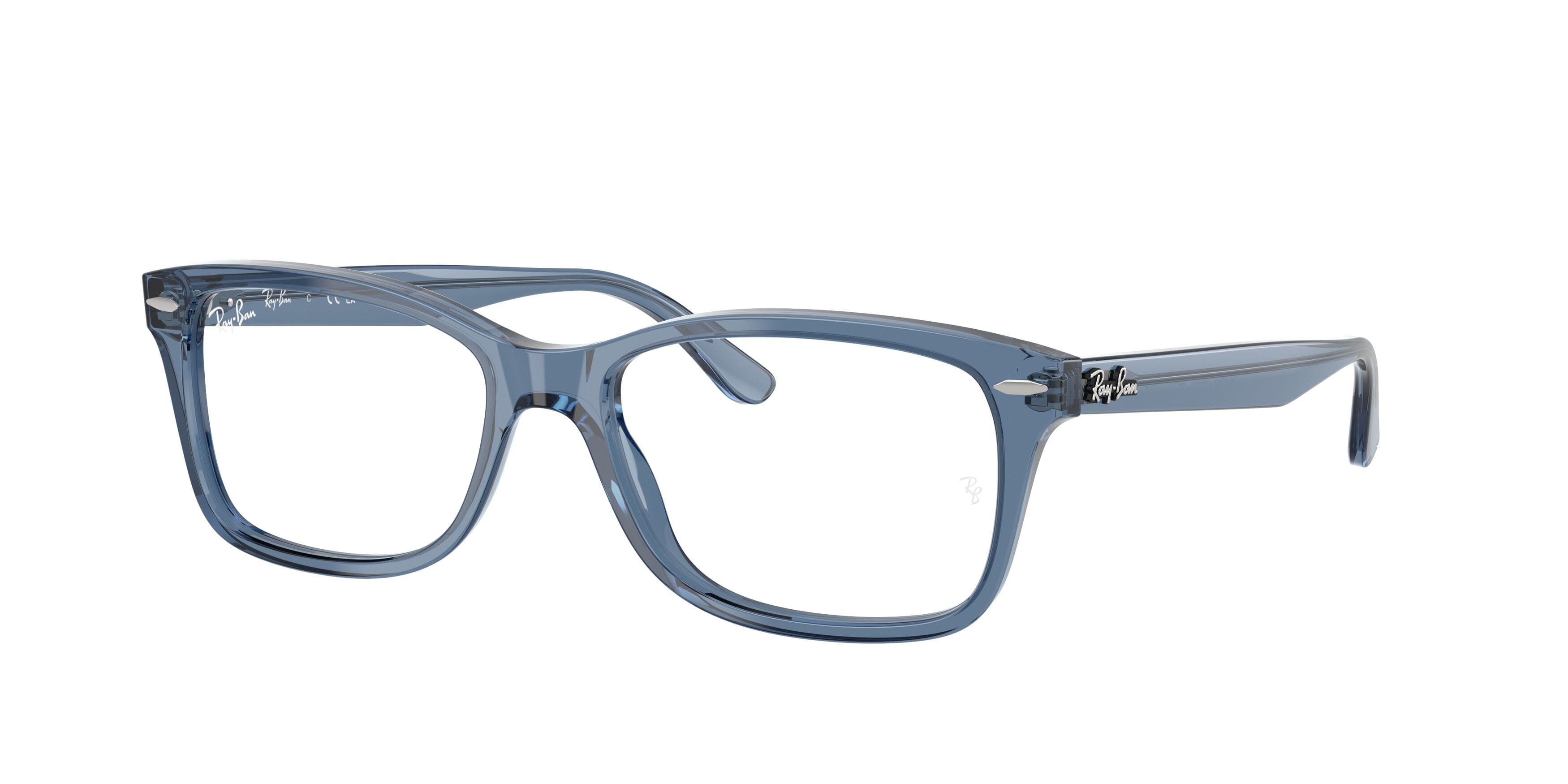 Occhiali da vista Ray-Ban RX 5428 (8223) - RB 5428 8223 colore blu scuro trasparente forma quadrato lenti trasparente