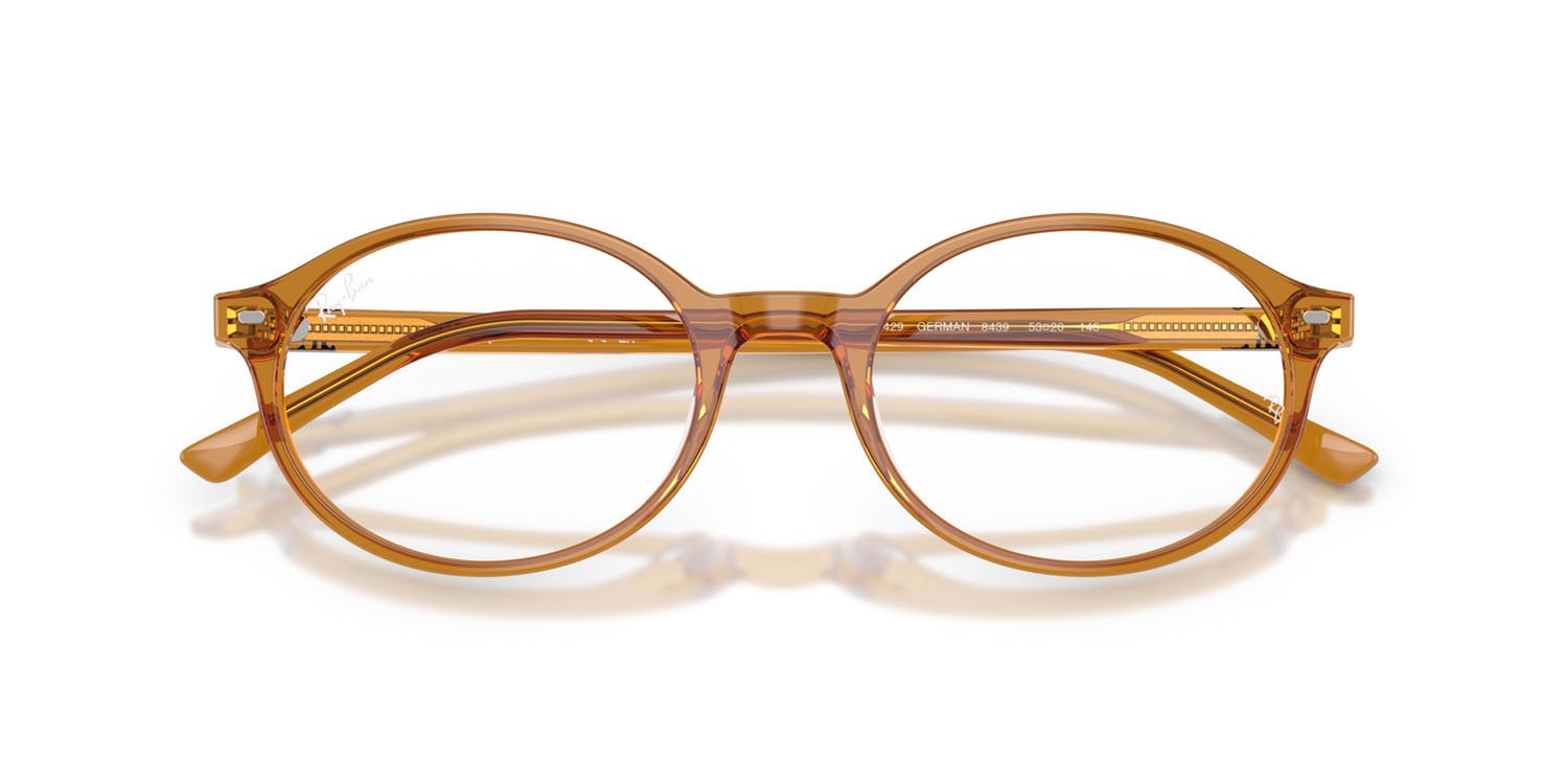 Eyeglasses Ray-Ban German RX 5429 (8439) - RB 5429 8439 color beige shape oval lenses trasparente