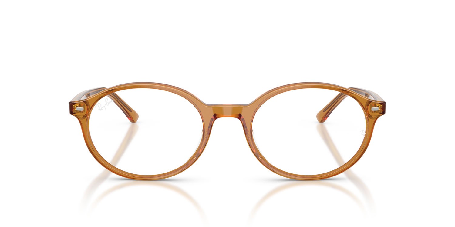 Eyeglasses Ray-Ban German RX 5429 (8439) - RB 5429 8439 color beige shape oval lenses trasparente