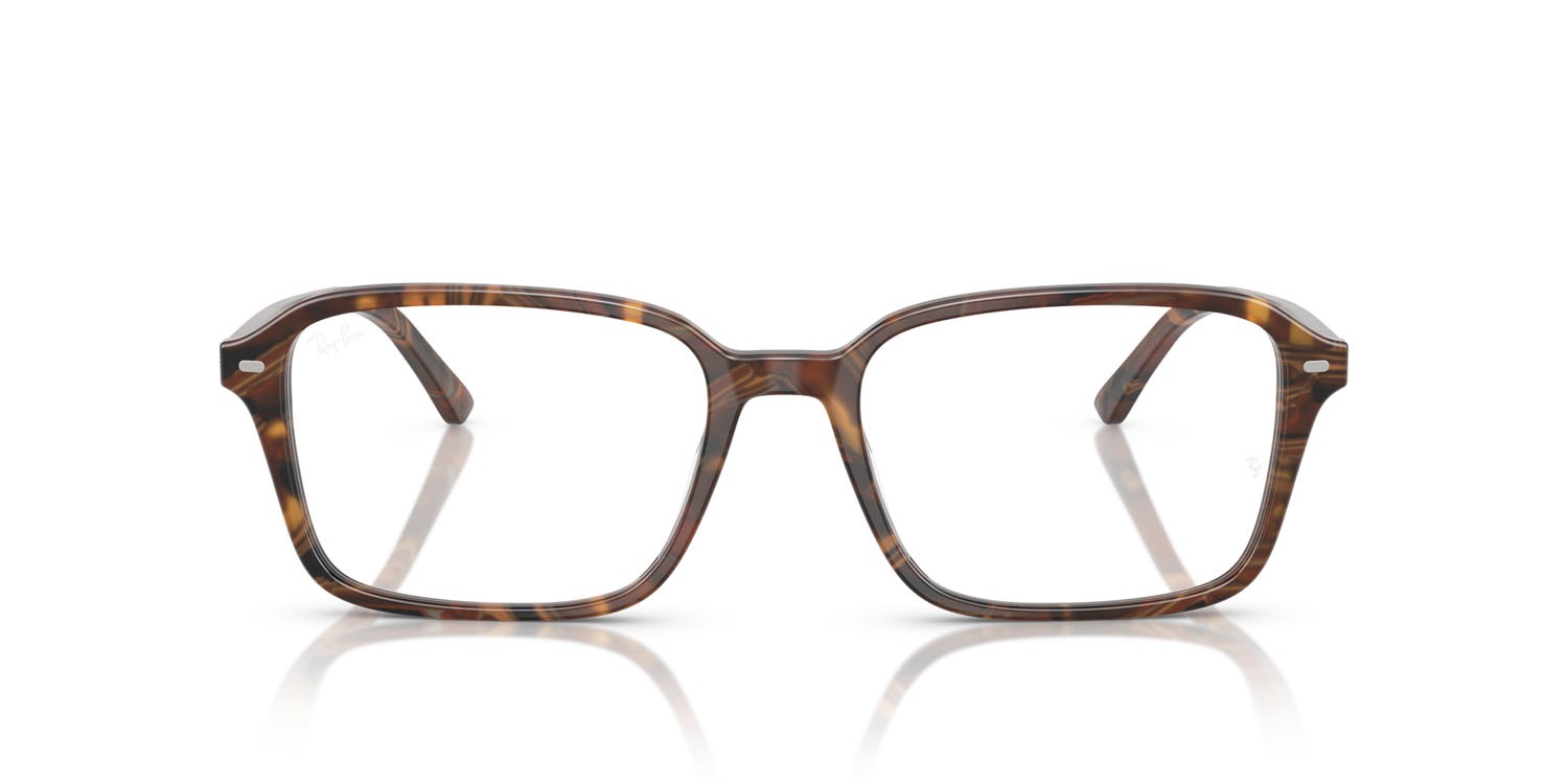 Occhiali da vista Ray-Ban Raimond RX 5431 (8395) - RB 5431 8395 colore marrone fantasia trasparente/giallo forma quadrato lenti trasparente