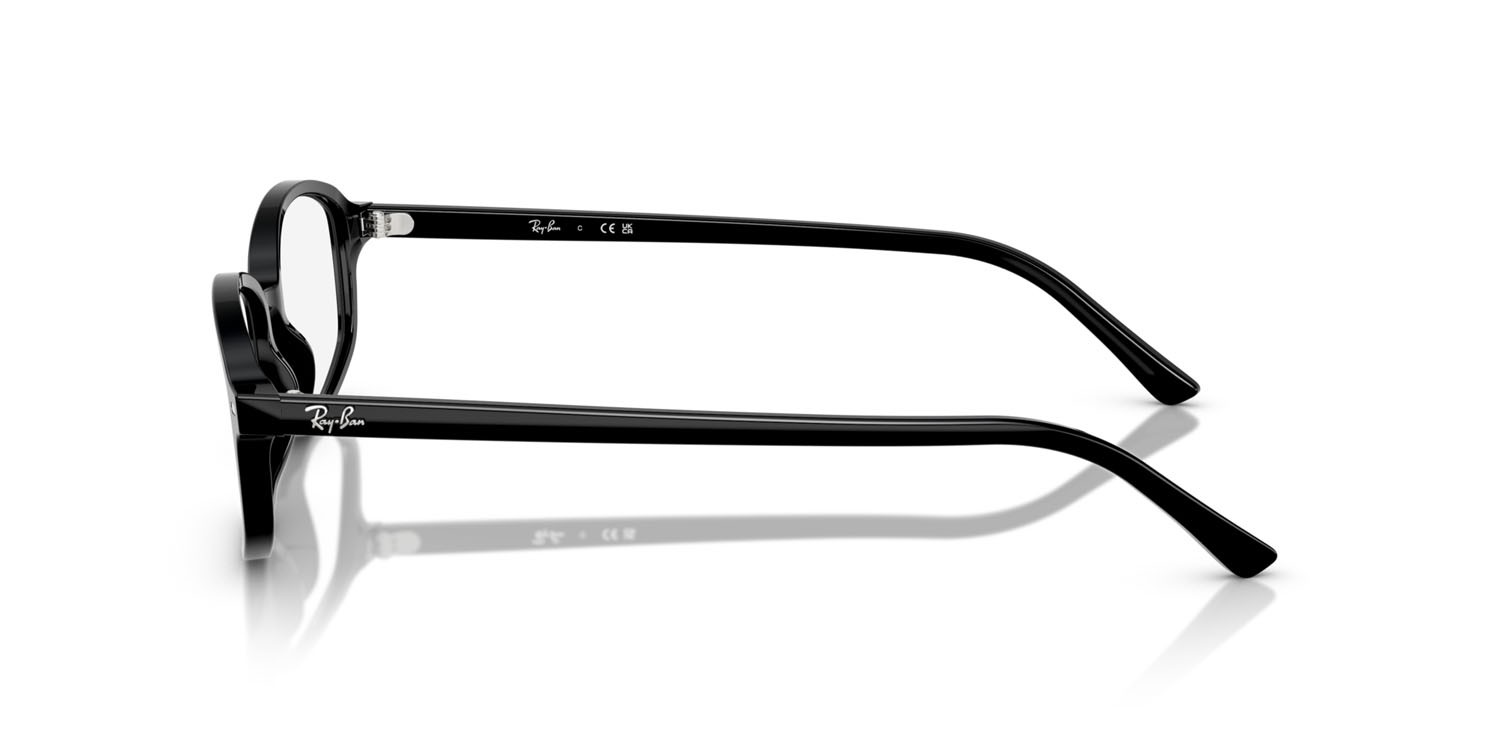 Occhiali da vista Ray-Ban Sam RX 5432 (2000) - RB 5432 2000 colore nero forma irregolare lenti trasparente