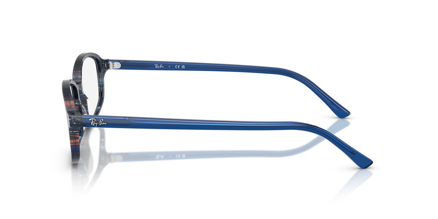 Occhiali da vista Ray-Ban Sam RX 5432 (8397) - RB 5432 8397 colore blu fantasia trasparente forma irregolare lenti trasparente