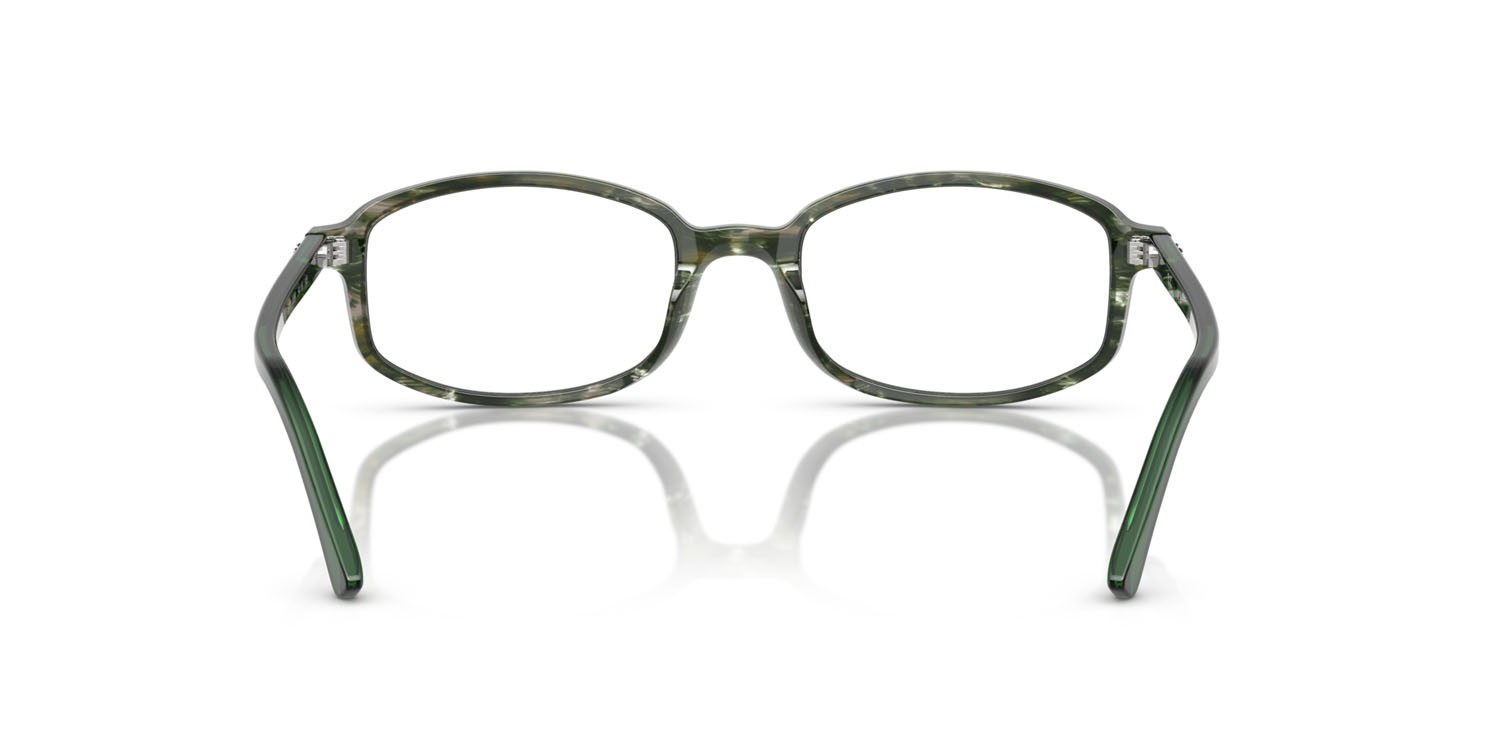 Occhiali da vista Ray-Ban Sam RX 5432 (8398) - RB 5432 8398 colore verde fantasia trasparente forma irregolare lenti trasparente