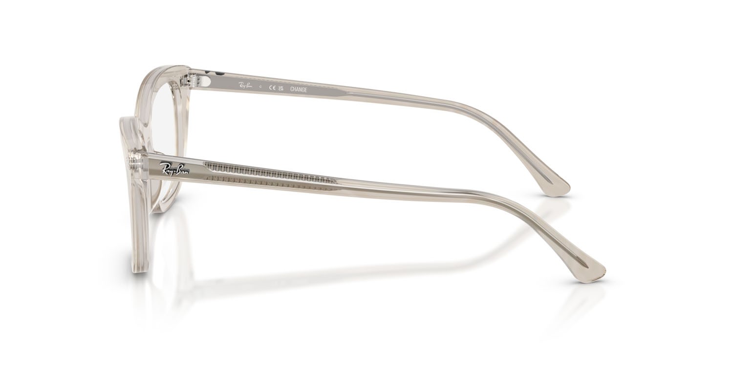 Occhiali da vista Ray-Ban Change RX 5433 (8291) - RB 5433 8291 colore fotocromatiche grigie a onde forma quadrato lenti trasparente