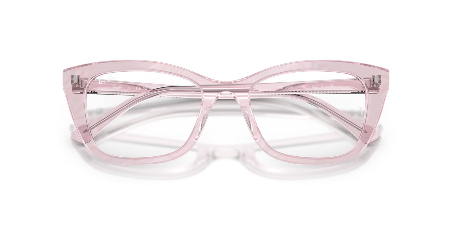 Occhiali da vista Ray-Ban Change RX 5433 (8292) - RB 5433 8292 colore fotocromatiche viola a onde forma quadrato lenti trasparente