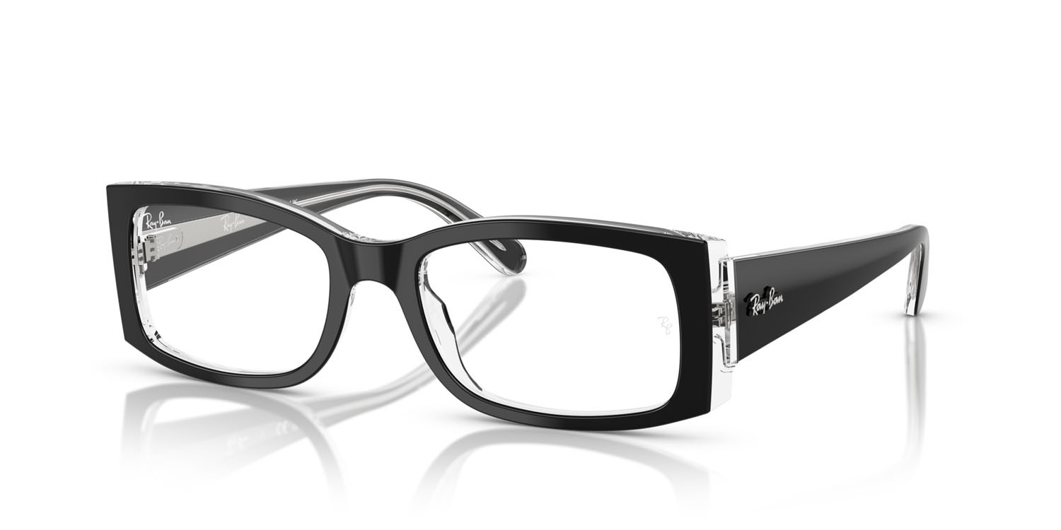 Occhiali da vista Ray-Ban Miriam RX 5434 (2034) - RB 5434 2034 colore nero su trasparente forma quadrato lenti trasparente