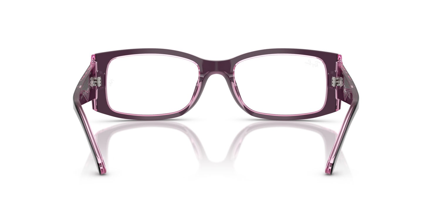 Occhiali da vista Ray-Ban Miriam RX 5434 (8364) - RB 5434 8364 colore violetto su rosa trasparente forma quadrato lenti trasparente