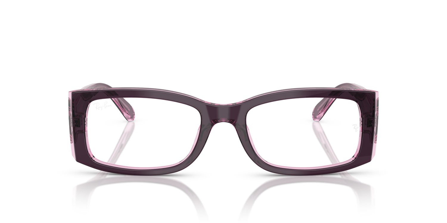 Occhiali da vista Ray-Ban Miriam RX 5434 (8364) - RB 5434 8364 colore violetto su rosa trasparente forma quadrato lenti trasparente
