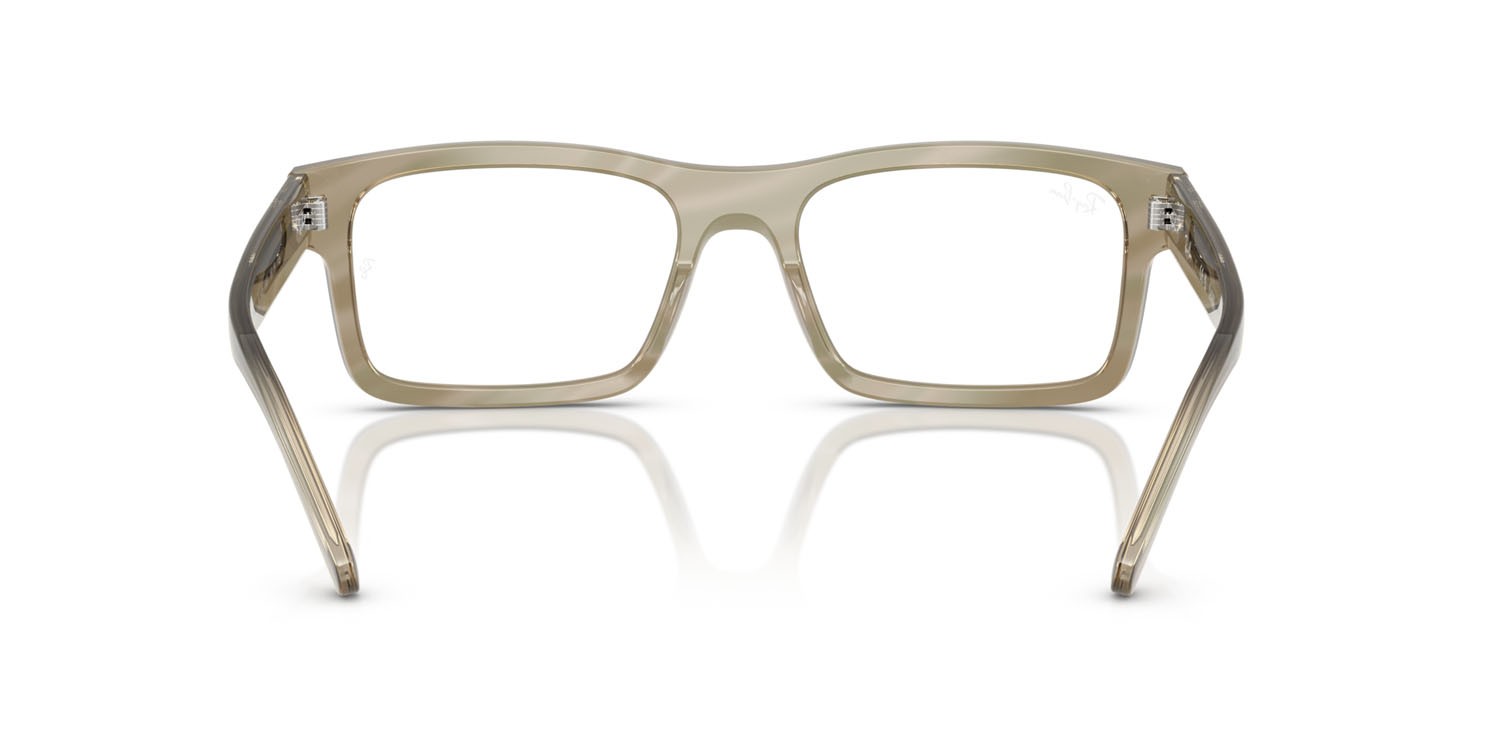 Eyeglasses Ray-Ban Change RX 5435 (8381) - RB 5435 8381 color fotocromatiche grigie a righe shape rectangle lenses trasparente