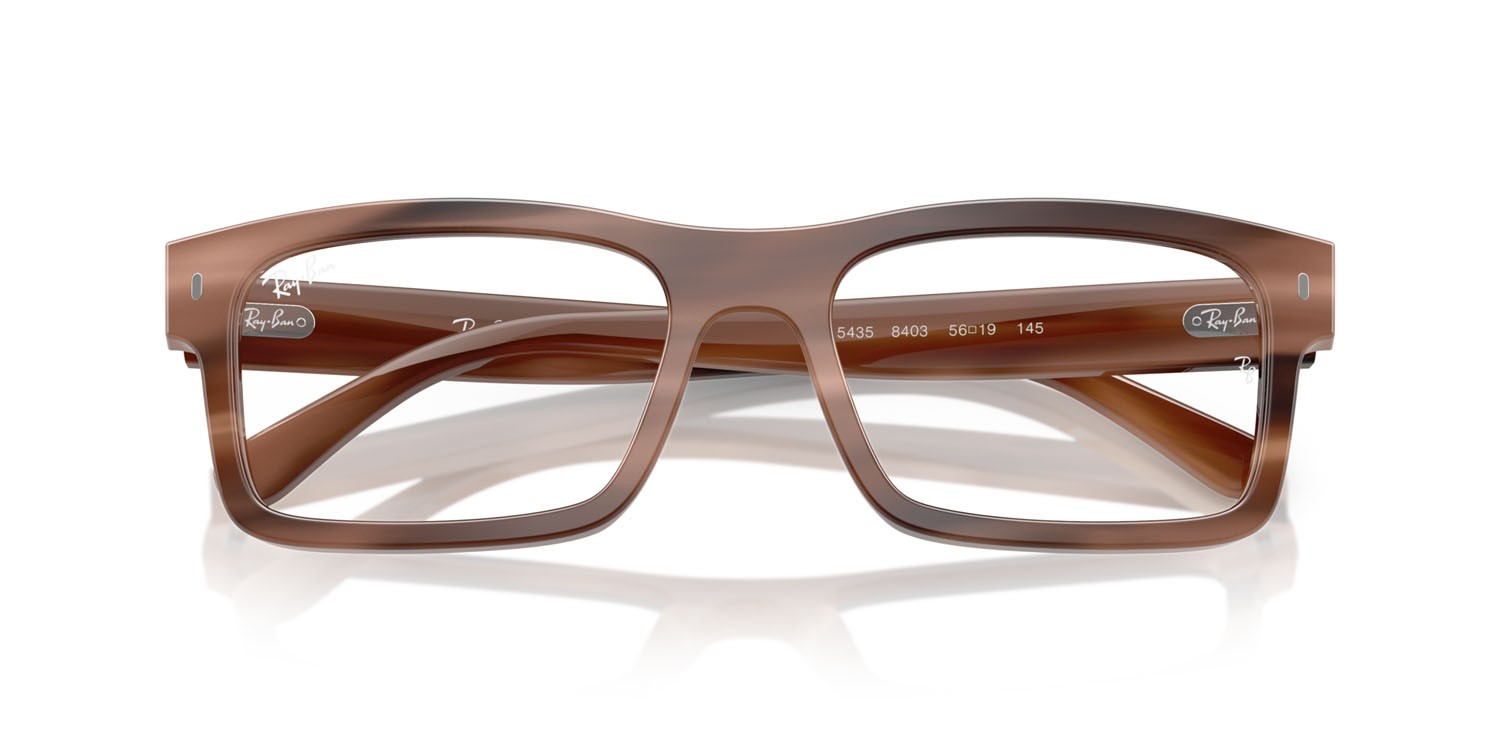 Eyeglasses Ray-Ban RX 5435 (8403) - RB 5435 8403 color marrone havana shape rectangle lenses trasparente