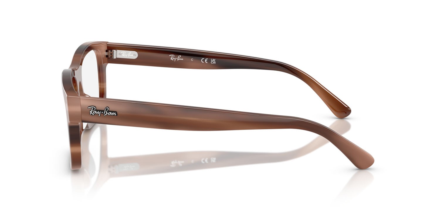 Eyeglasses Ray-Ban RX 5435 (8403) - RB 5435 8403 color marrone havana shape rectangle lenses trasparente