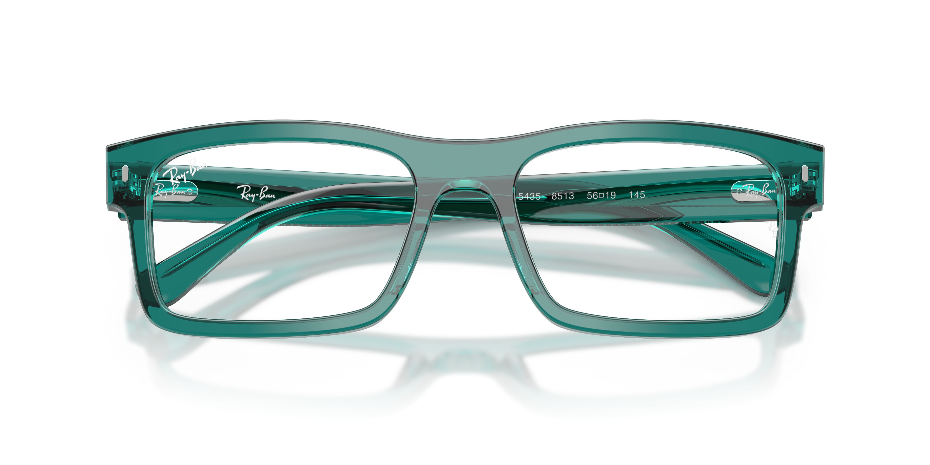 Eyeglasses Ray-Ban RX 5435 (8513) - RB 5435 8513 color transparent ottanio shape rectangle lenses trasparente