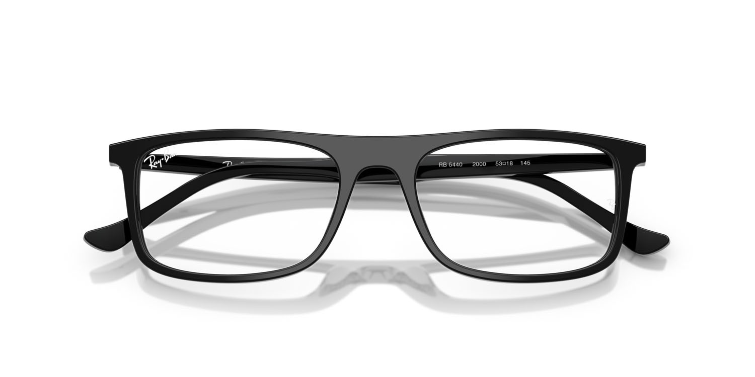 Occhiali da vista Ray-Ban RX 5440 (2000) - RB 5440 2000 colore nero forma rettangolare lenti trasparente