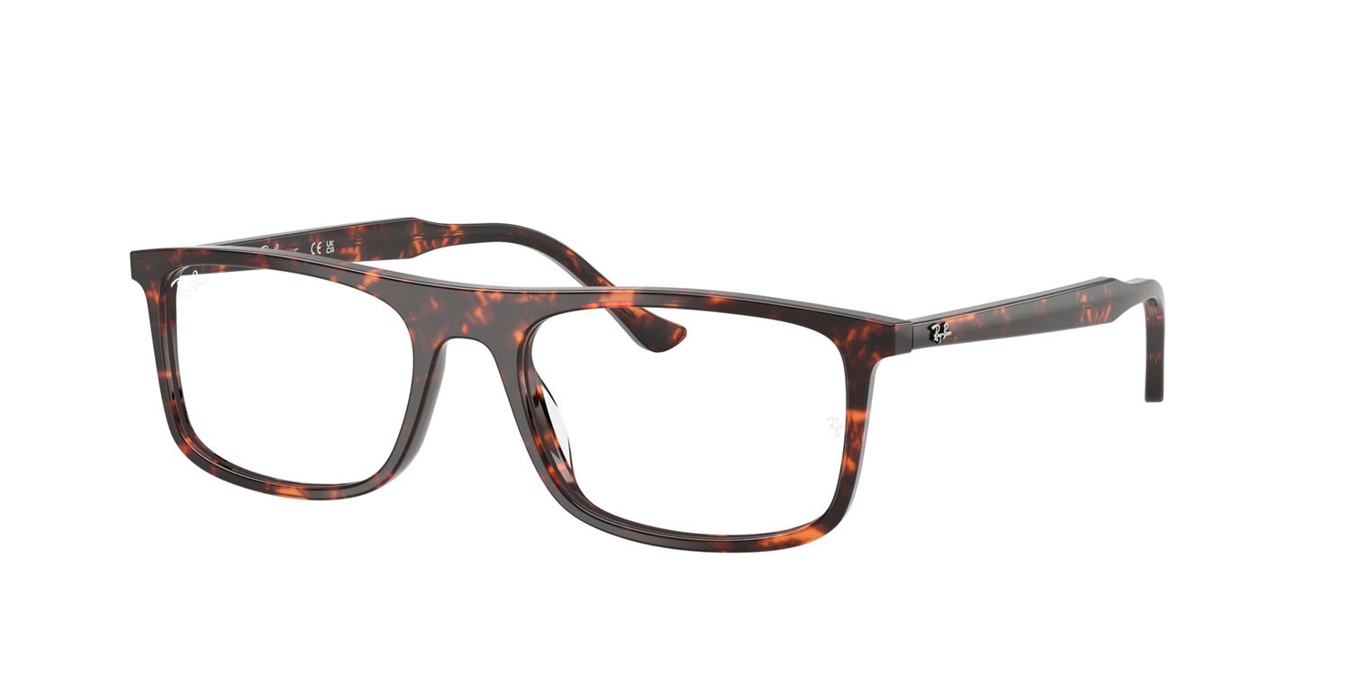 Eyeglasses Ray-Ban RX 5440 (8423) - RB 5440 8423 color rosso havana tartarugato shape rectangle lenses trasparente