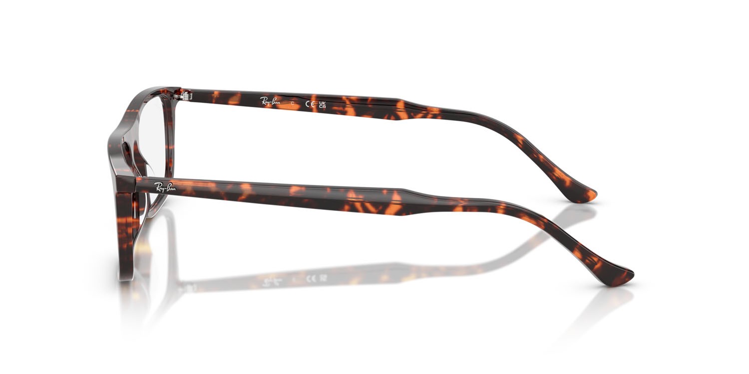 Eyeglasses Ray-Ban RX 5440 (8423) - RB 5440 8423 color rosso havana tartarugato shape rectangle lenses trasparente