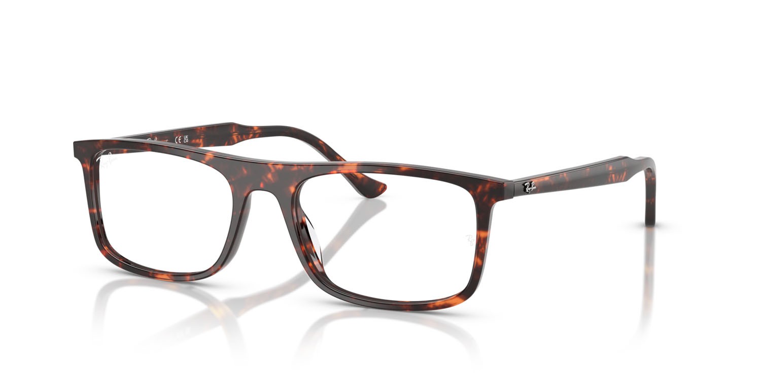 Eyeglasses Ray-Ban RX 5440 (8423) - RB 5440 8423 color rosso havana tartarugato shape rectangle lenses trasparente