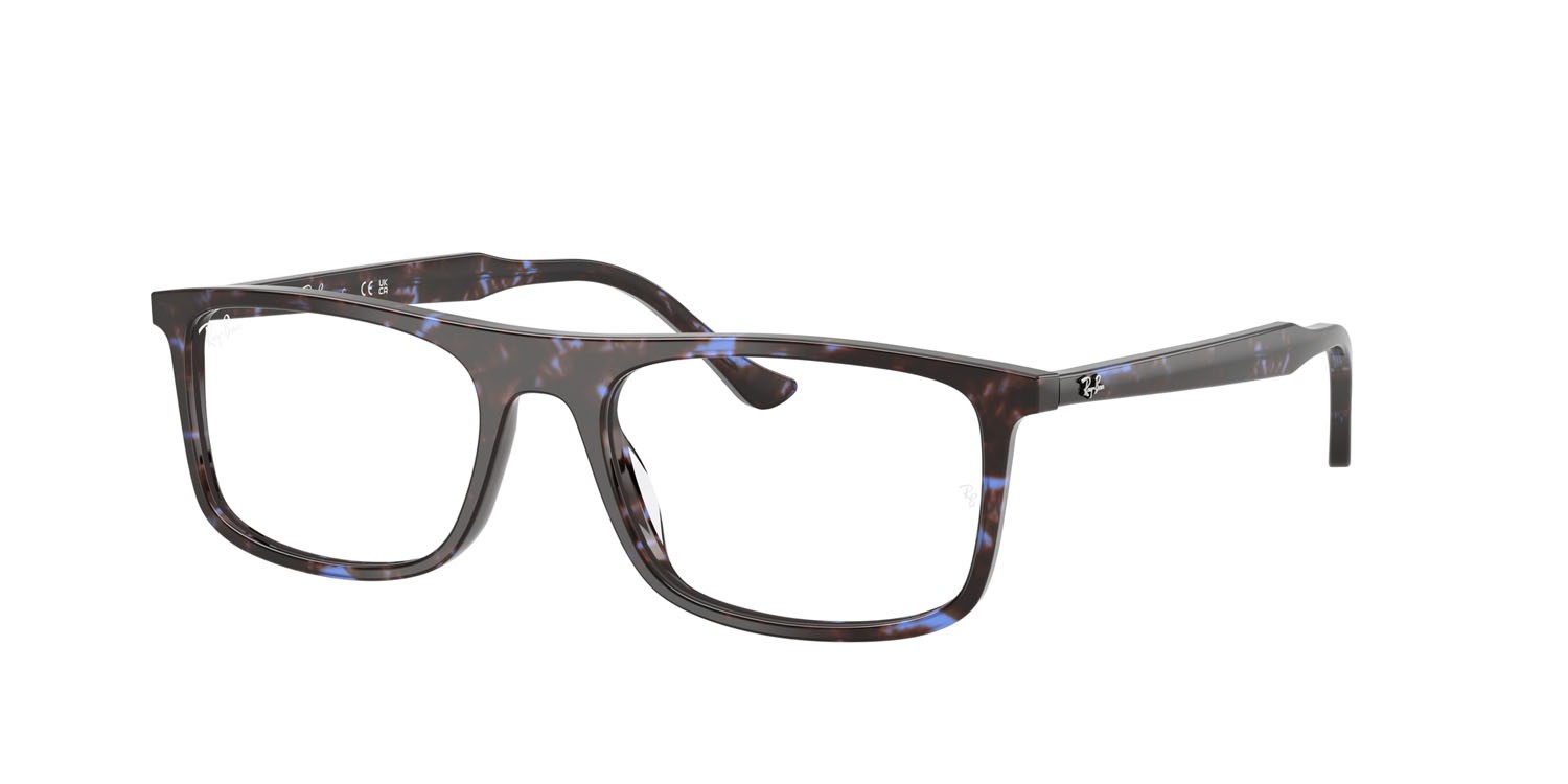 Occhiali da vista Ray-Ban RX 5440 (8424) - RB 5440 8424 colore havana blu tartarugato forma rettangolare lenti trasparente