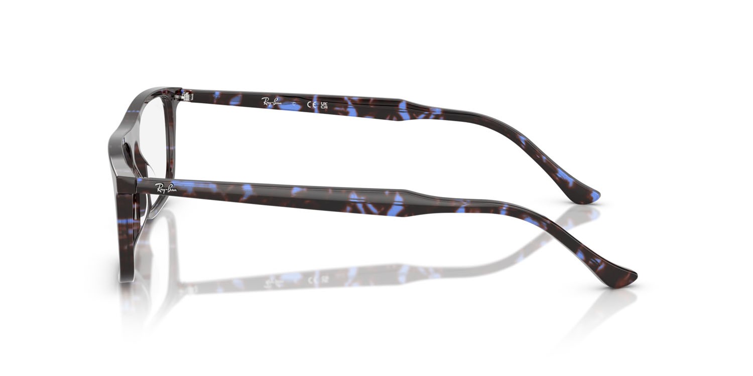 Occhiali da vista Ray-Ban RX 5440 (8424) - RB 5440 8424 colore havana blu tartarugato forma rettangolare lenti trasparente