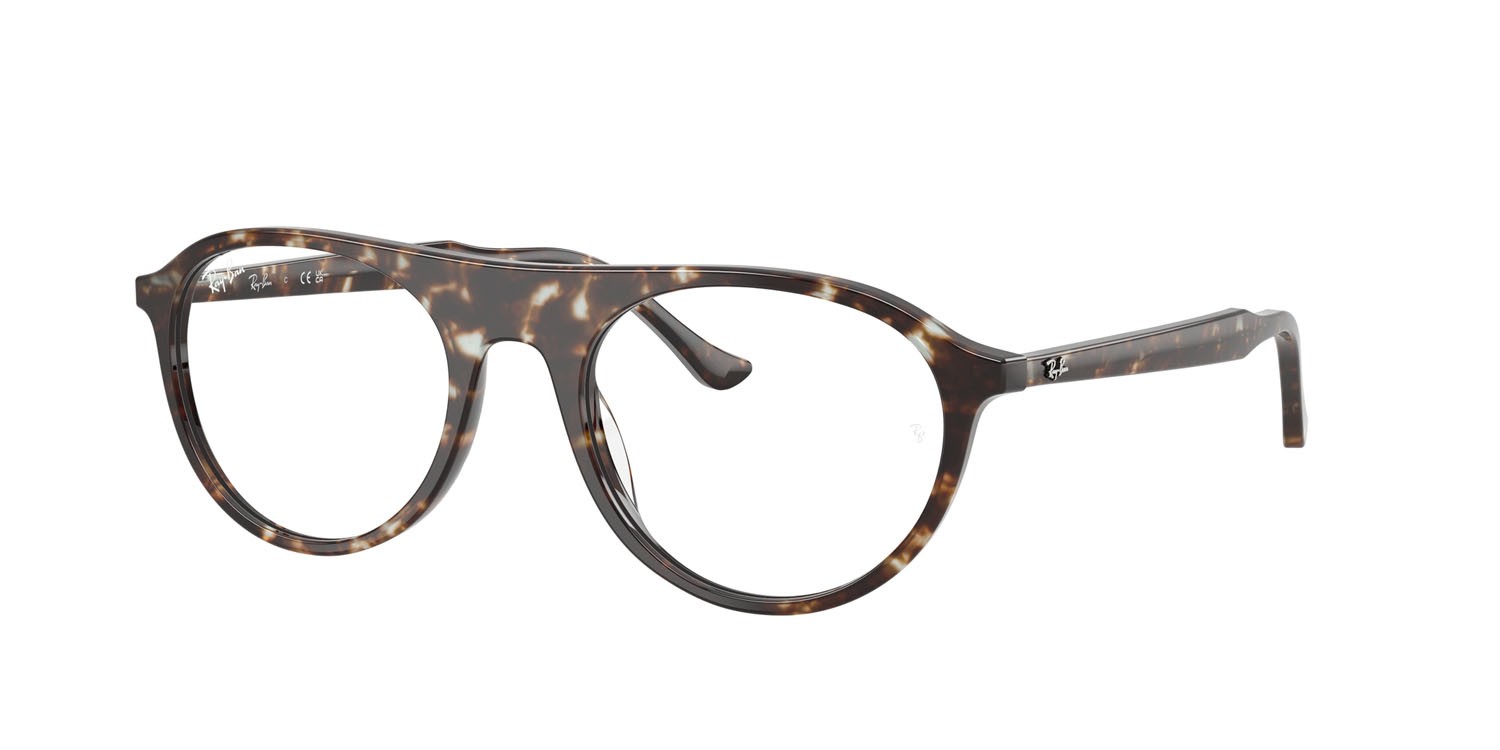 Occhiali da vista Ray-Ban RX 5441 (8425) - RB 5441 8425 colore giallo havana tartarugato forma quadrato lenti trasparente