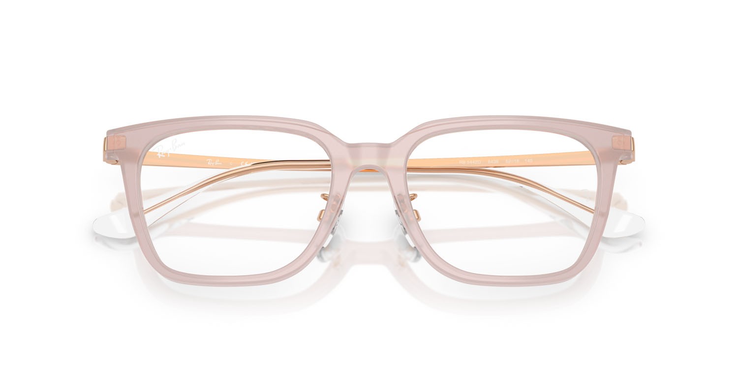 Eyeglasses Ray-Ban RX 5442D (8438) - RB 5442D 8438 color marrone chiaro shape square lenses trasparente