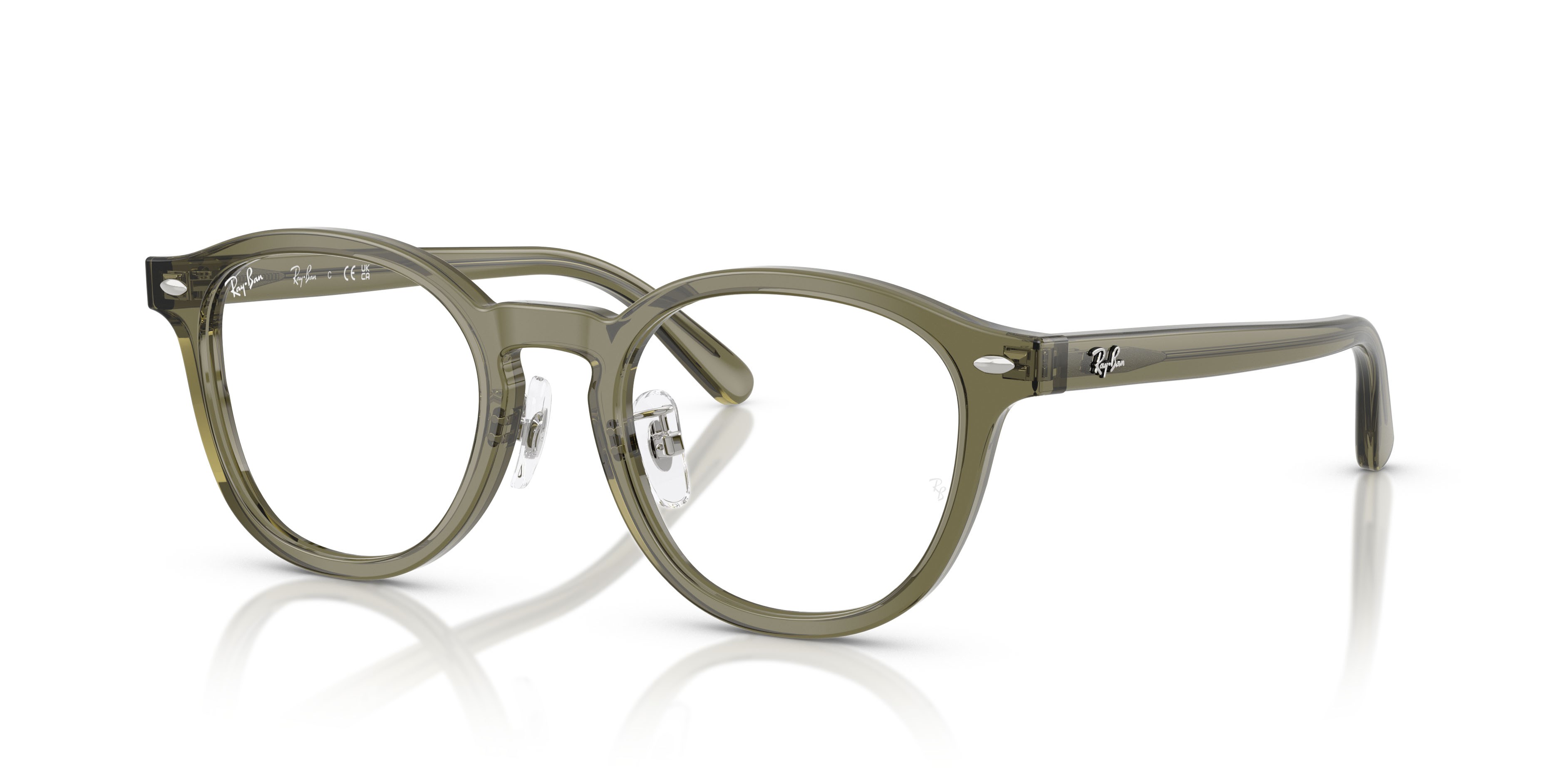 Occhiali da vista Ray-Ban RX 5443D (8501) - RB 5443D 8501 colore transparent brown heart forma quadrato lenti trasparente