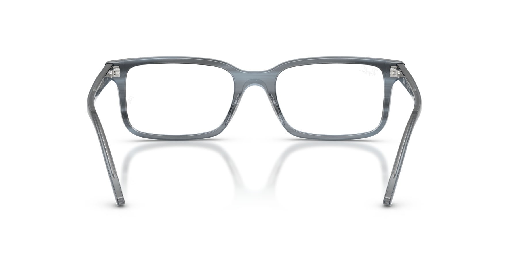 Occhiali da vista Ray-Ban RX 5445 (8456) - RB 5445 8456 colore striato blu forma quadrato lenti trasparente