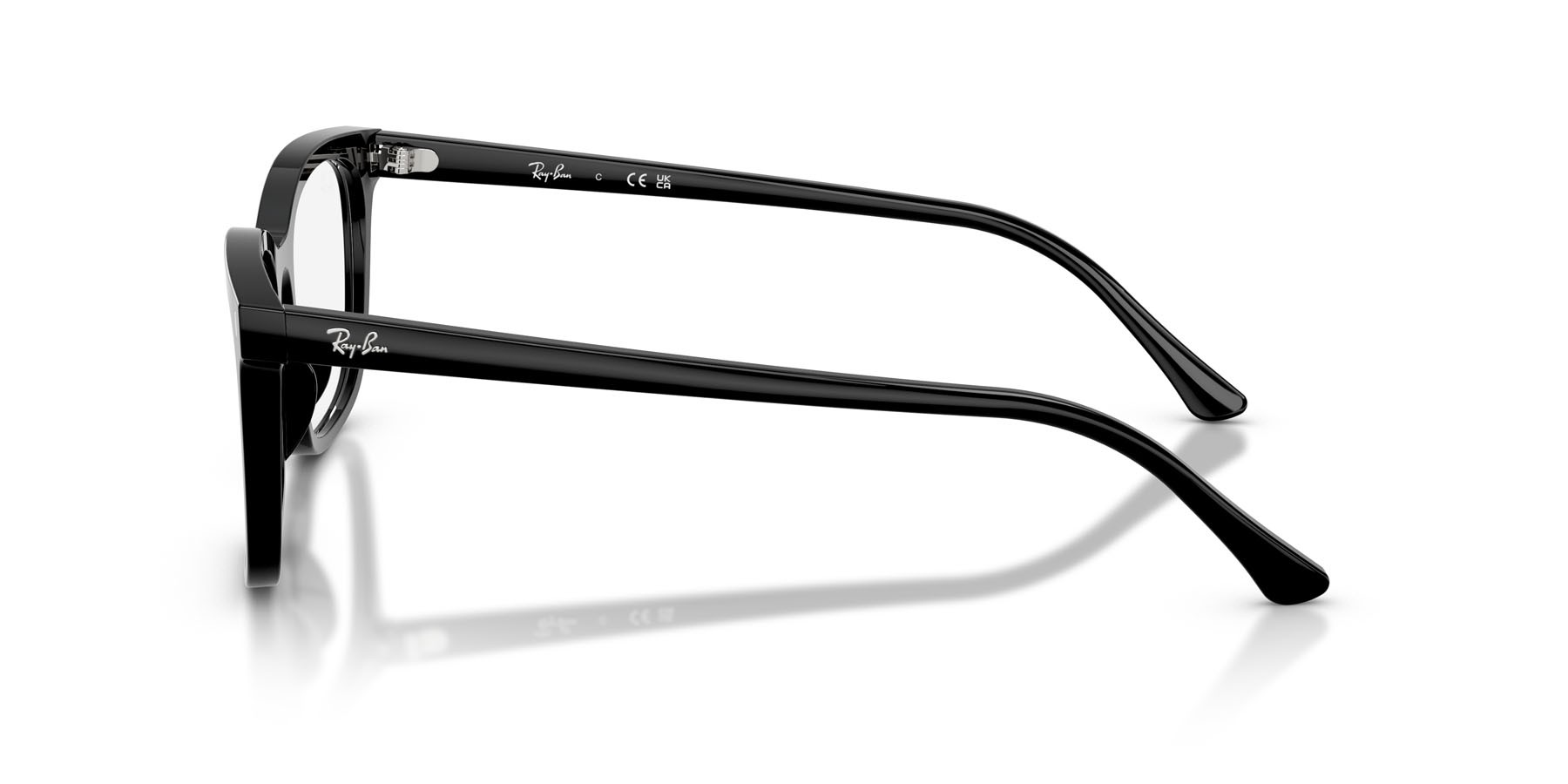 Eyeglasses Ray-Ban RX 5446 (2000) - RB 5446 2000 color nero shape square lenses trasparente