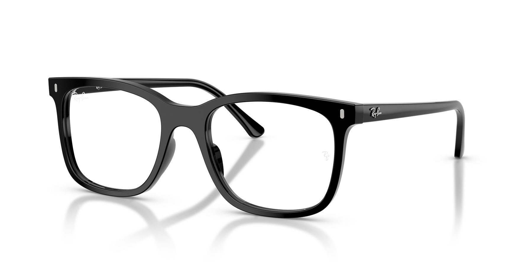 Eyeglasses Ray-Ban RX 5446 (2000) - RB 5446 2000 color nero shape square lenses trasparente