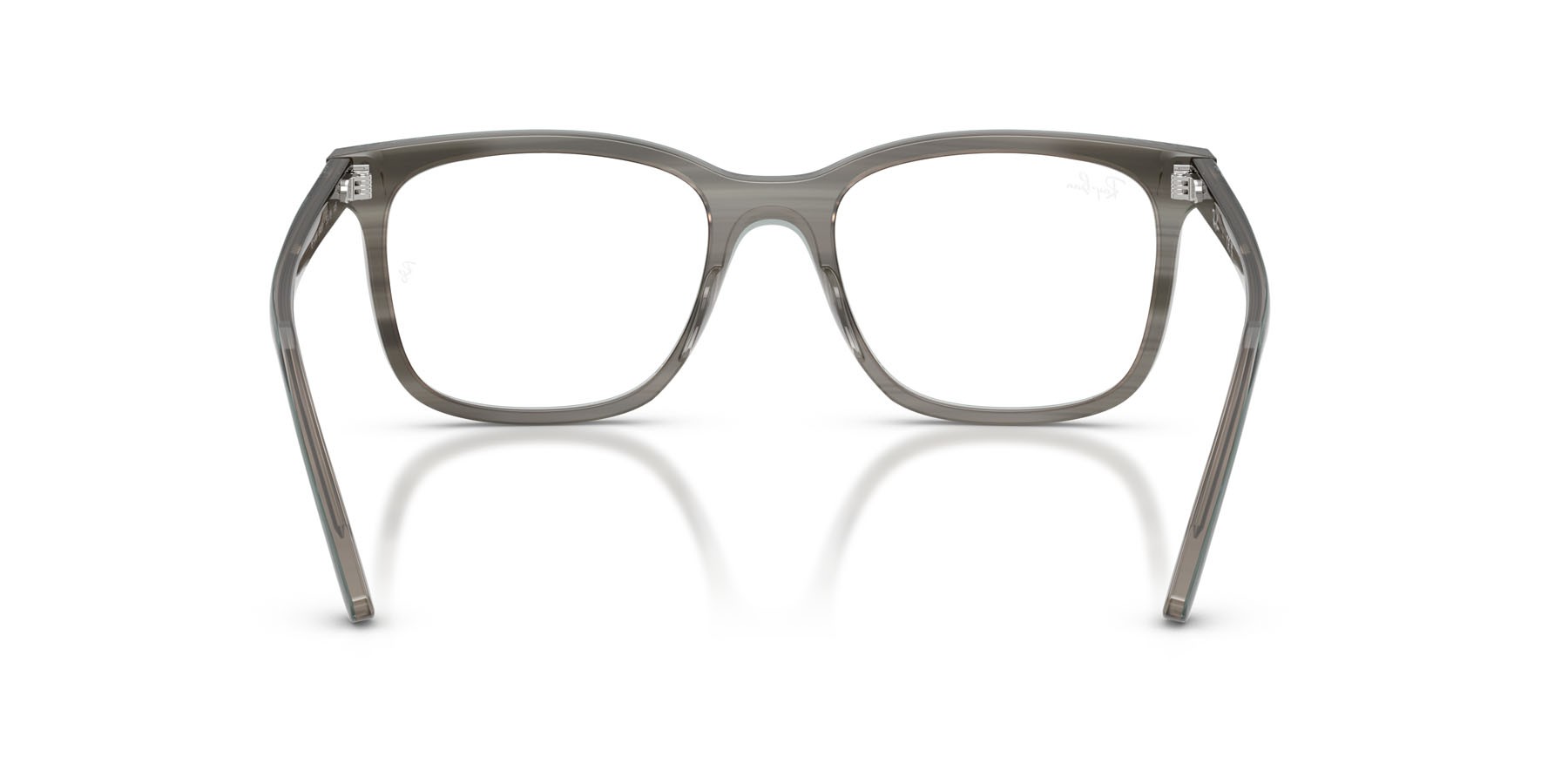 Eyeglasses Ray-Ban RX 5446 (8453) - RB 5446 8453 color striato grigio shape square lenses trasparente