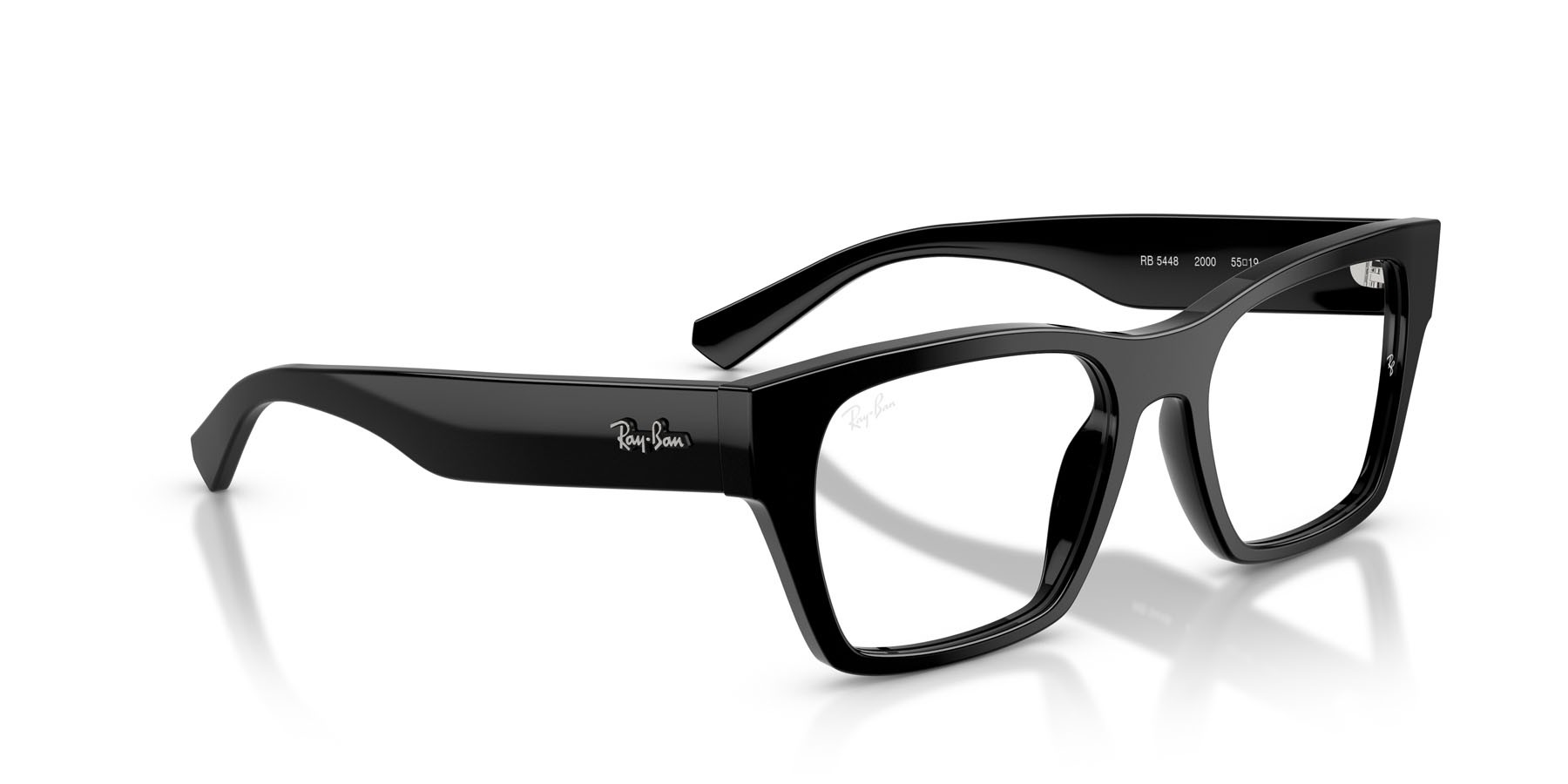 Eyeglasses Ray-Ban RX 5448 (2000) - RB 5448 2000 color nero shape irregular lenses trasparente