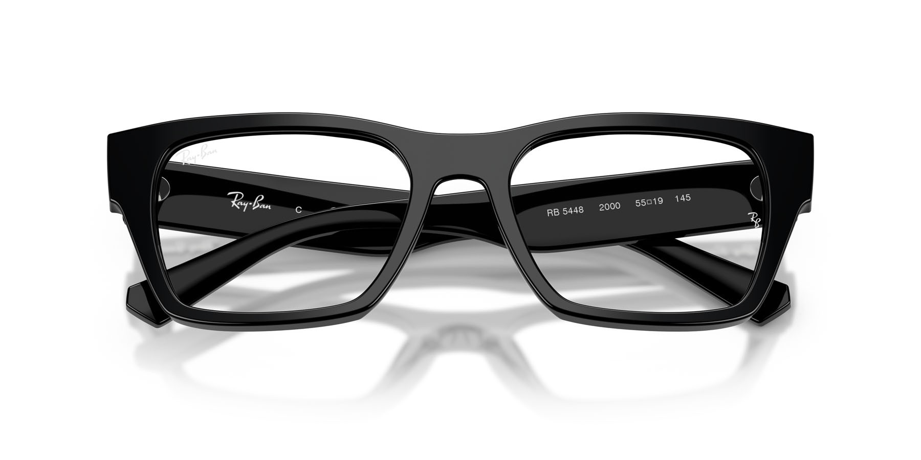 Eyeglasses Ray-Ban RX 5448 (2000) - RB 5448 2000 color nero shape irregular lenses trasparente