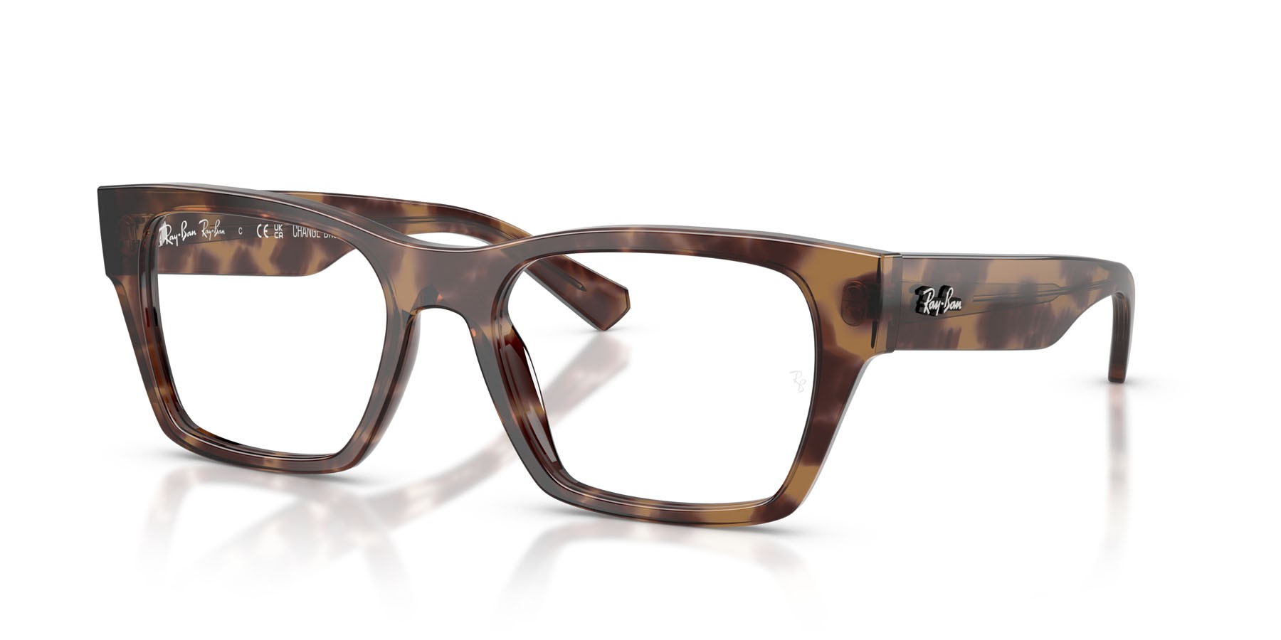 Occhiali da vista Ray-Ban RX 5448 (8460) - RB 5448 8460 colore marrone havana forma irregolare lenti trasparente