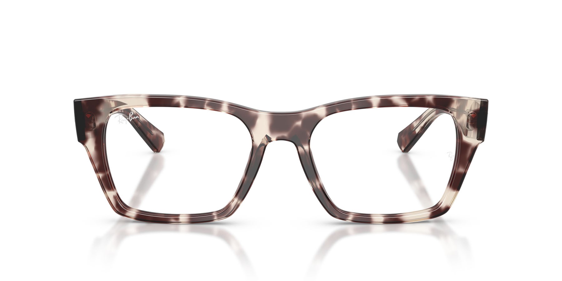 Eyeglasses Ray-Ban RX 5448 (8461) - RB 5448 8461 color havana grigio shape irregular lenses trasparente