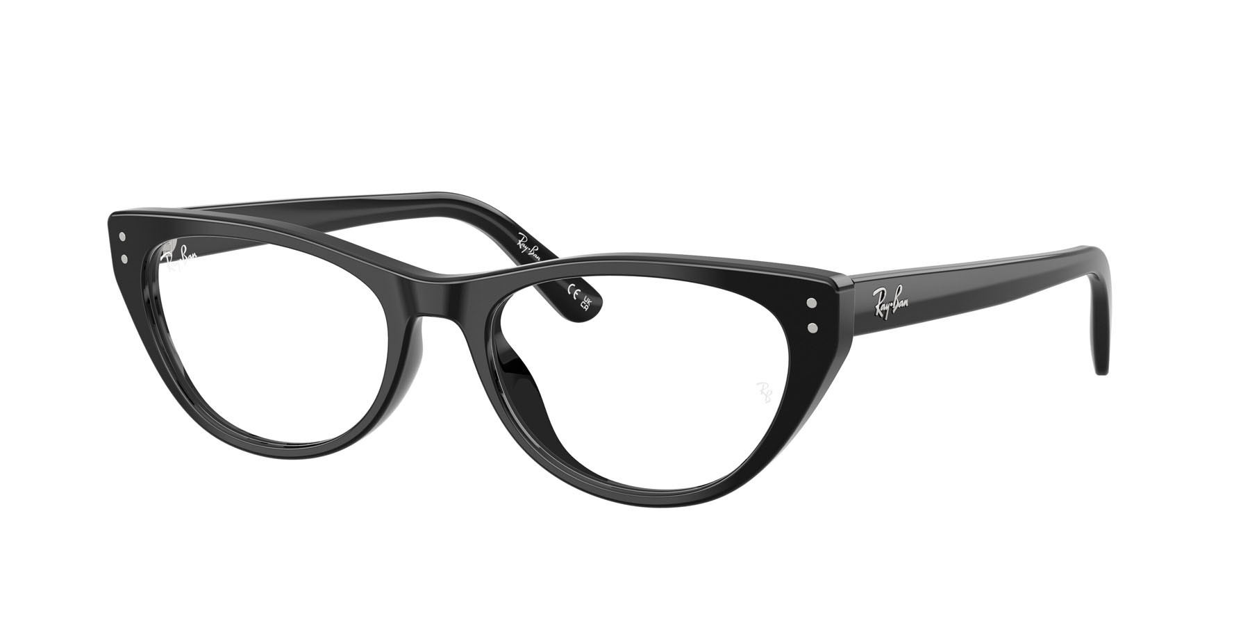 Eyeglasses Ray-Ban RX 5449D (2000) - RB 5449D 2000 color nero shape square lenses trasparente