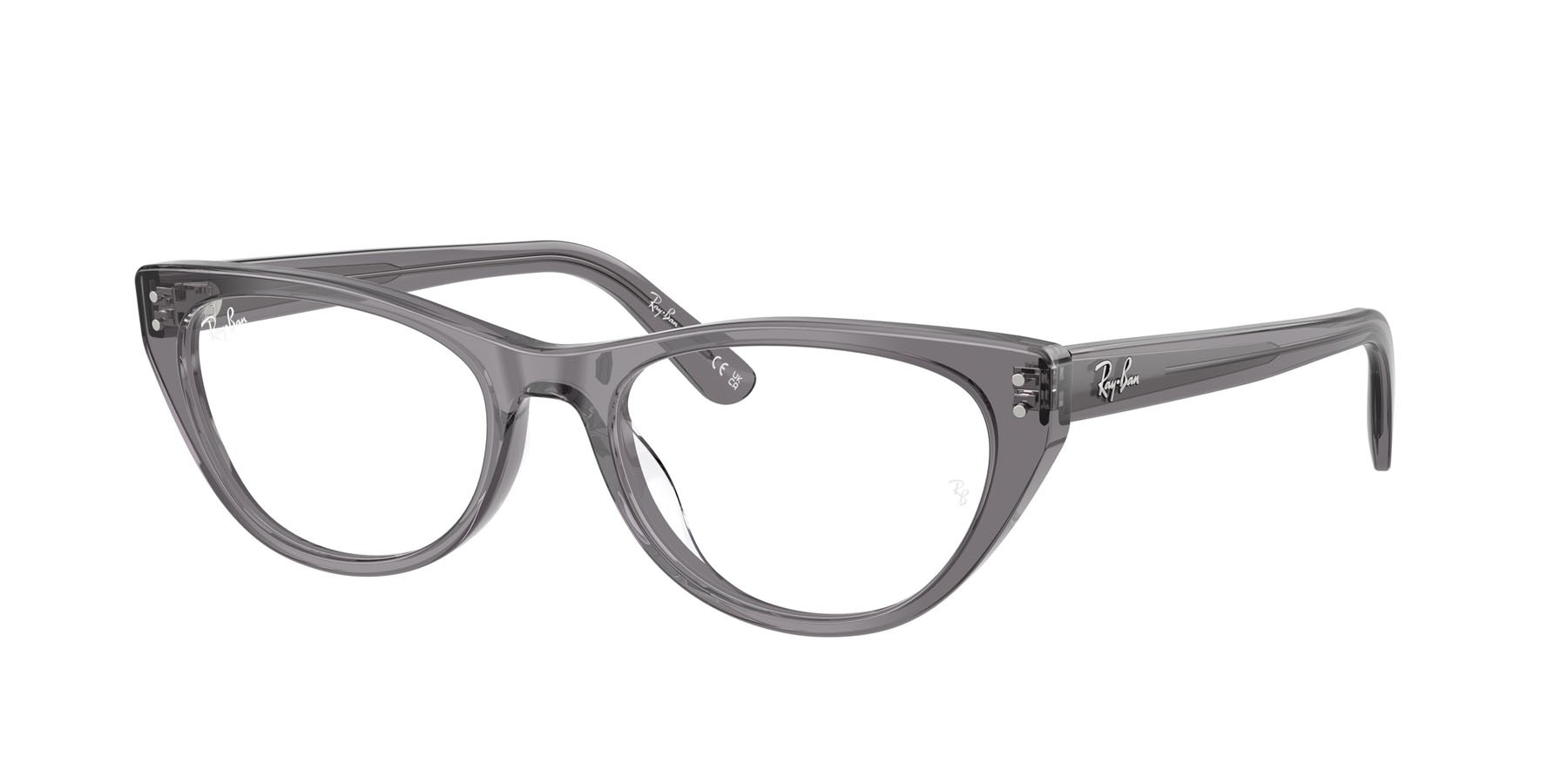 Occhiali da vista Ray-Ban RX 5449D (8268) - RB 5449D 8268 colore grigio trasparente forma quadrato lenti trasparente