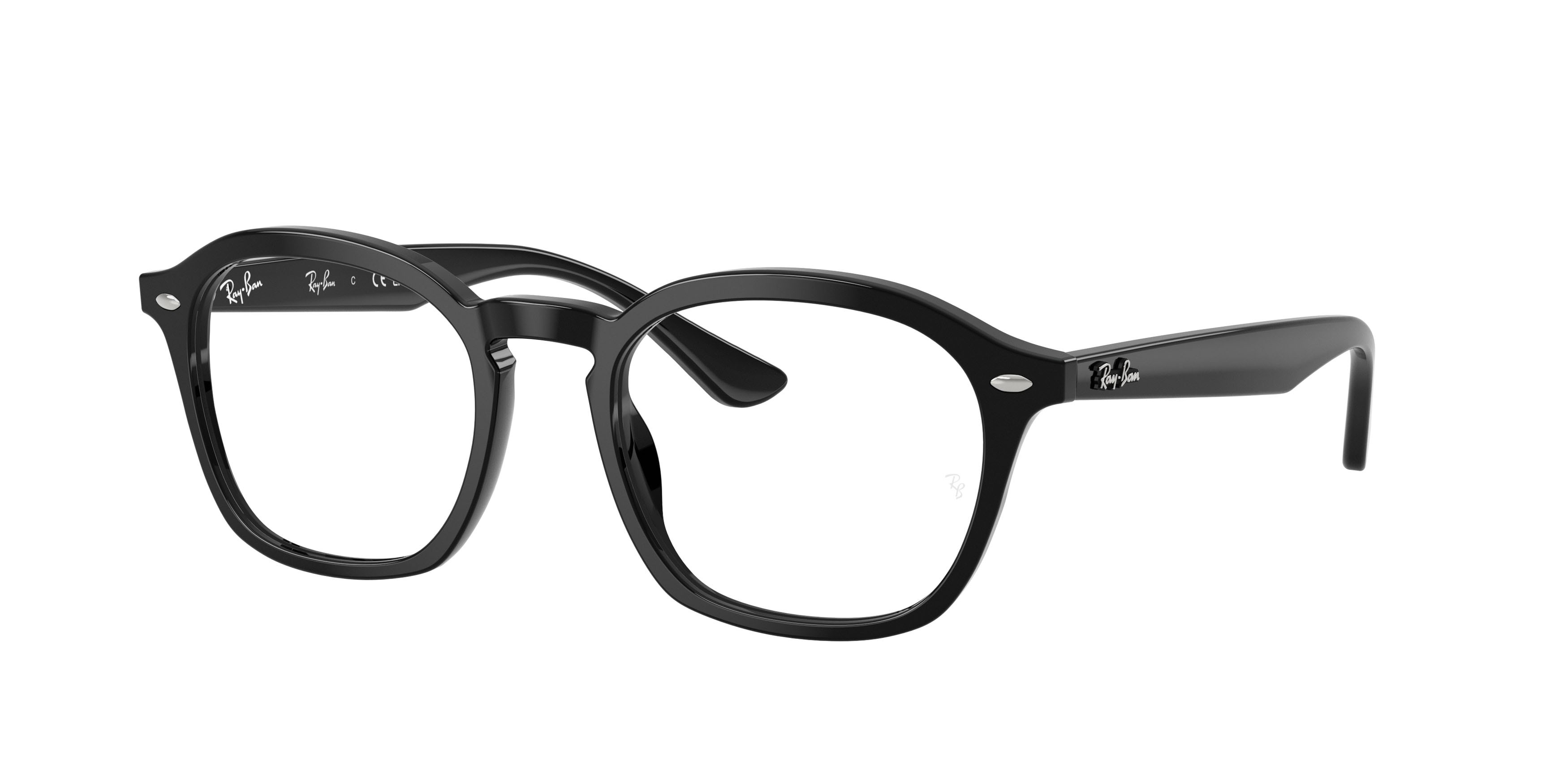 Eyeglasses Ray-Ban RX 5451 (2000) - RB 5451 2000 color nero shape square lenses trasparente