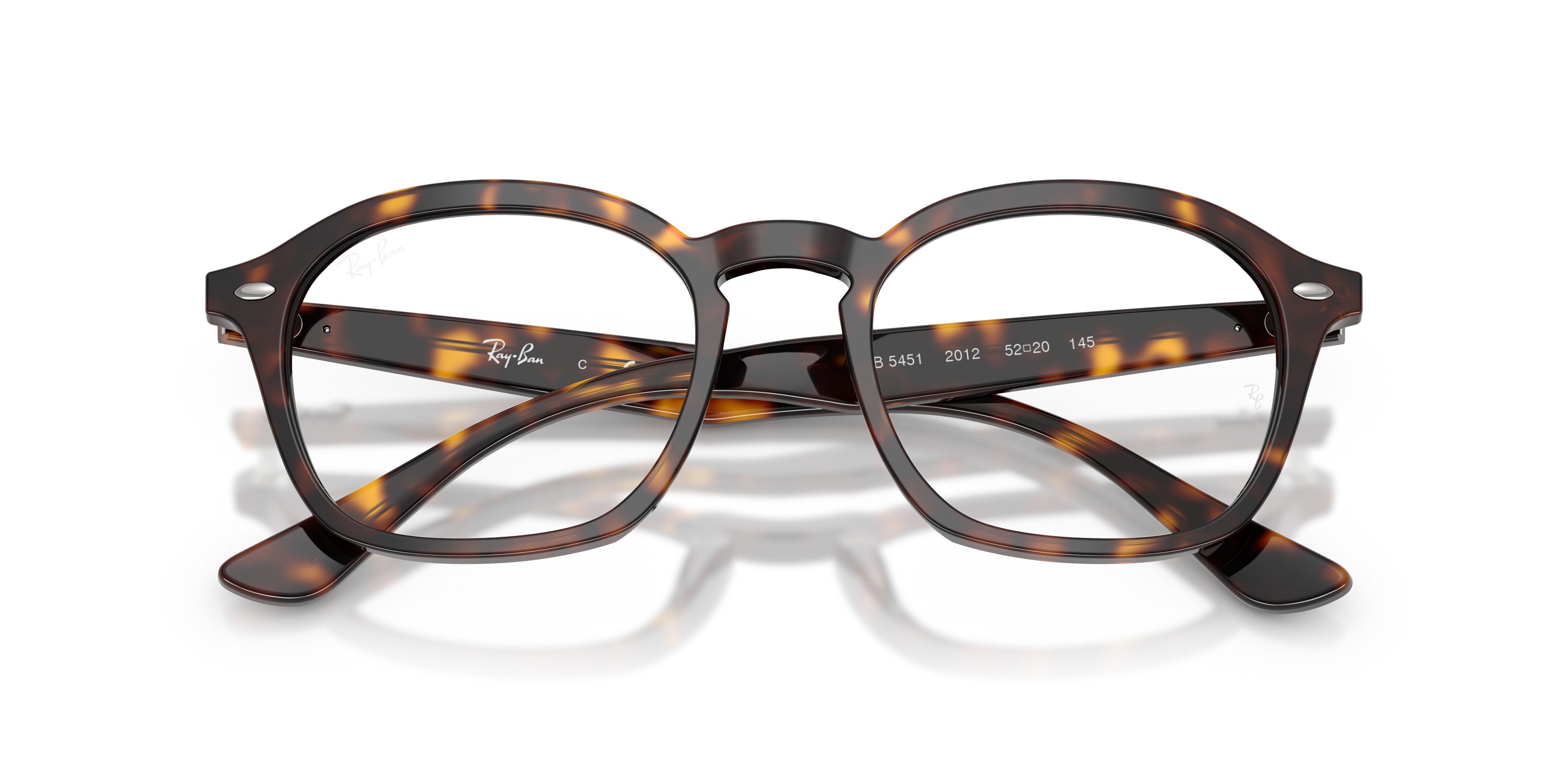 Eyeglasses Ray-Ban RX 5451 (2012) - RB 5451 2012 color havana shape square lenses trasparente
