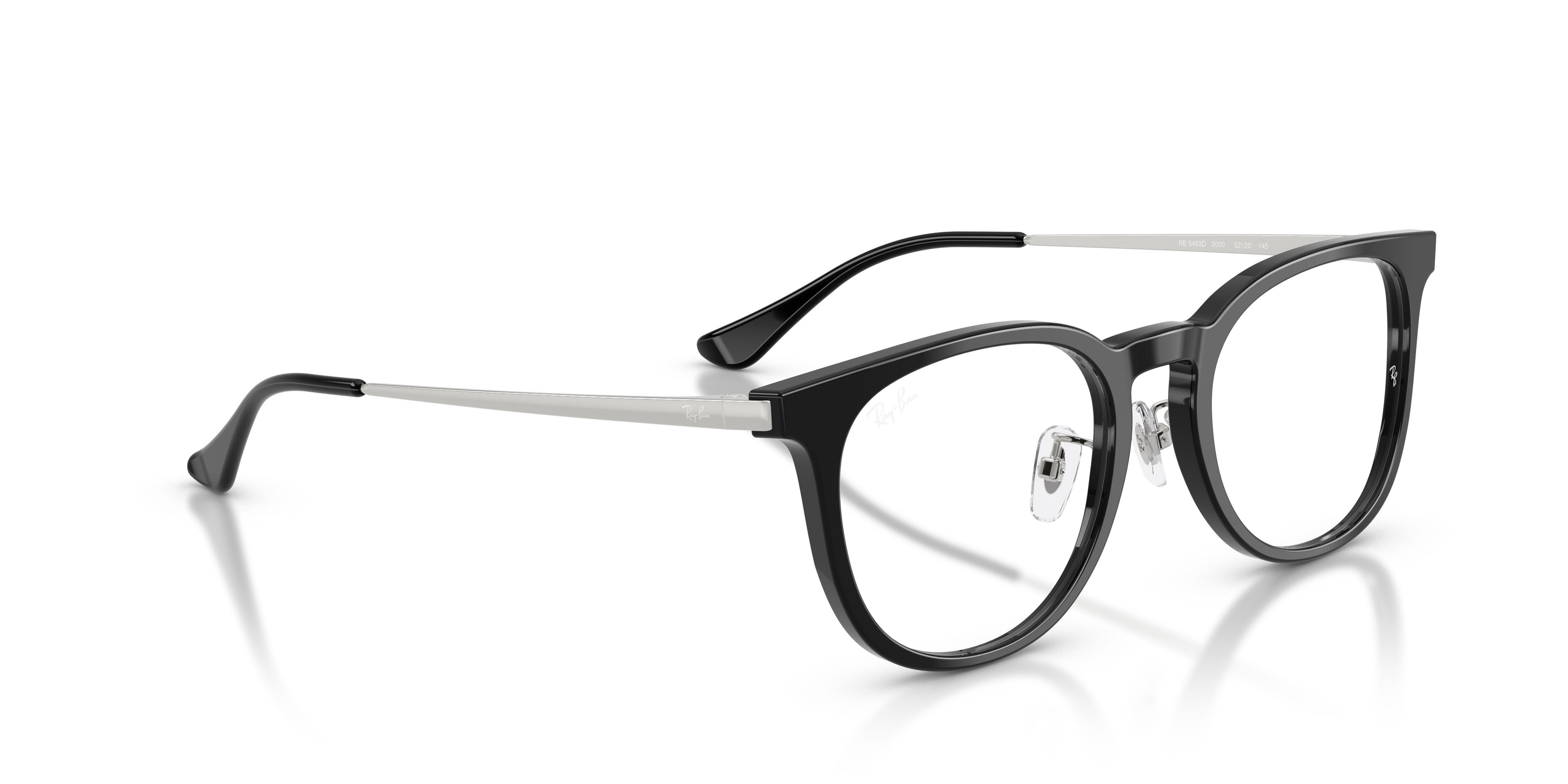 Eyeglasses Ray-Ban RX 5453D (2000) - RB 5453D 2000 color nero shape square lenses trasparente