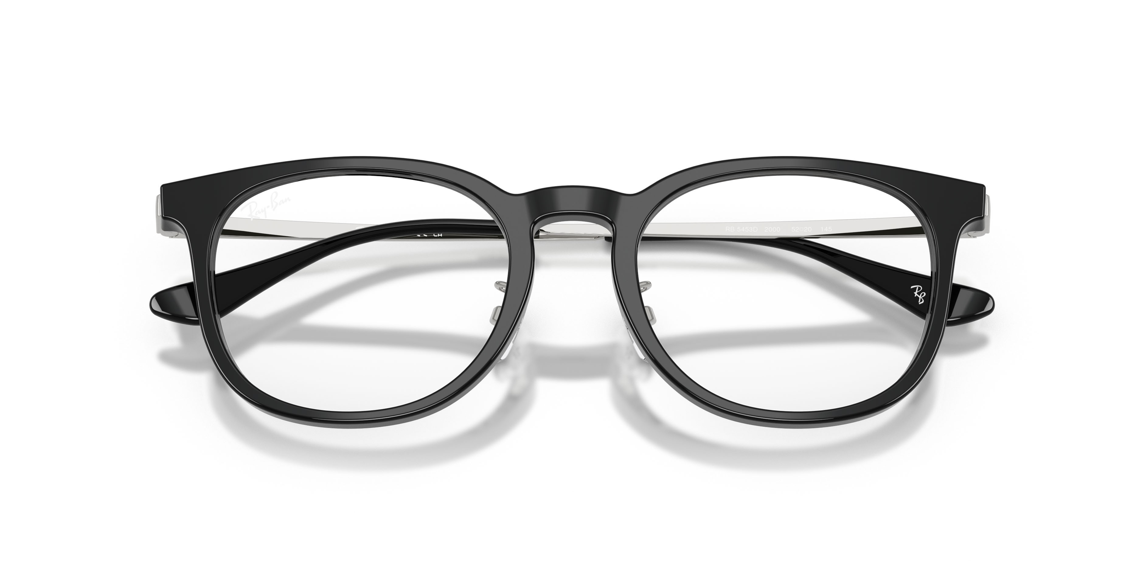 Eyeglasses Ray-Ban RX 5453D (2000) - RB 5453D 2000 color nero shape square lenses trasparente