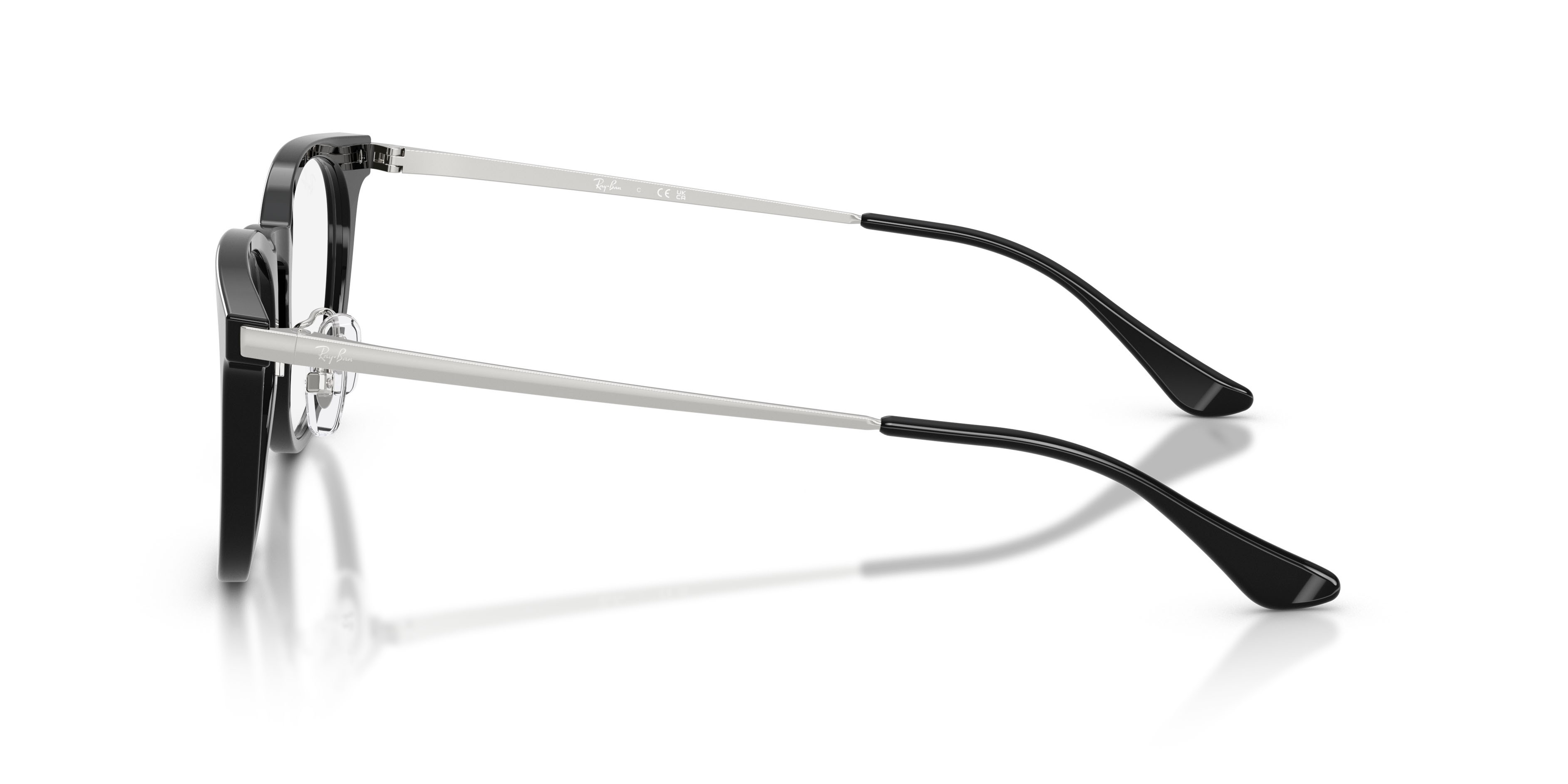 Eyeglasses Ray-Ban RX 5453D (2000) - RB 5453D 2000 color nero shape square lenses trasparente